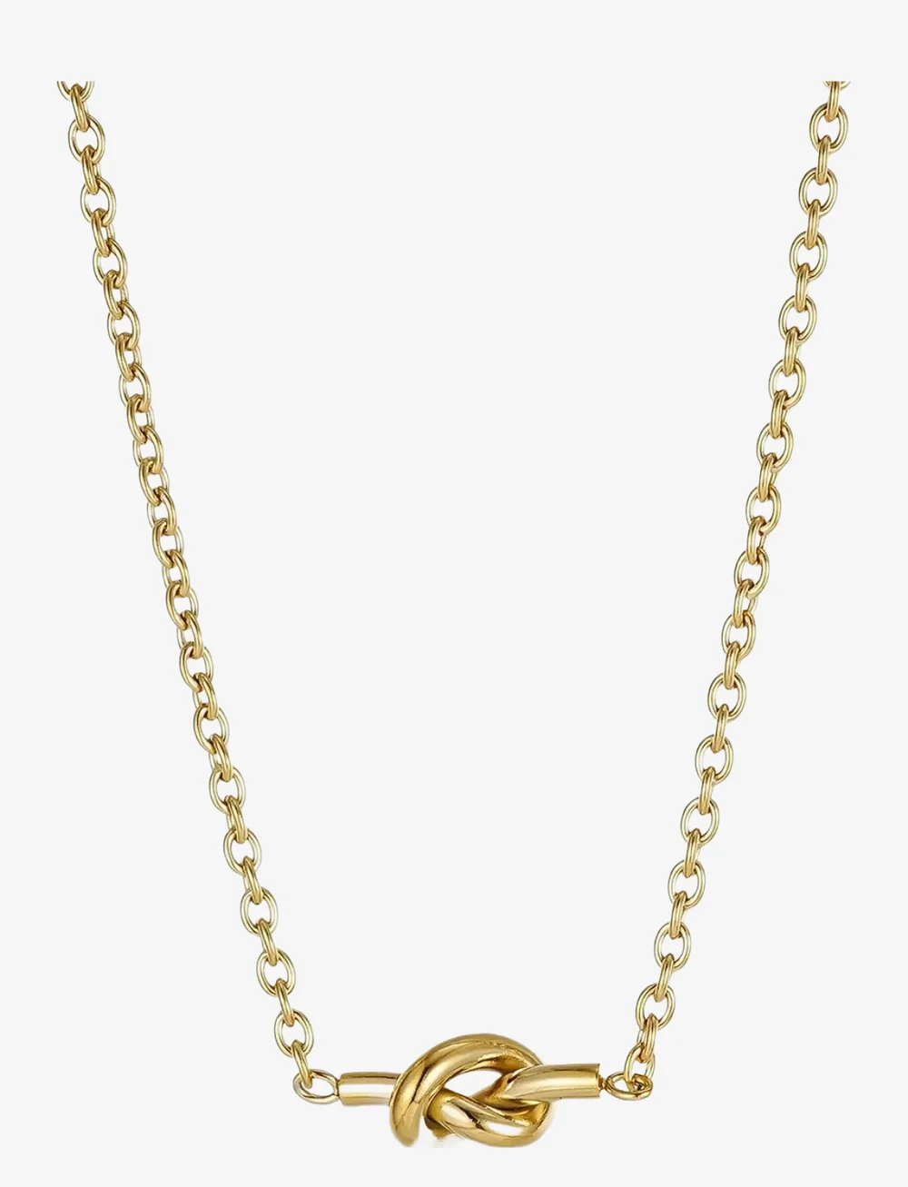 Bud to rose - Knot Necklace - lenkekjeder - gold - 1