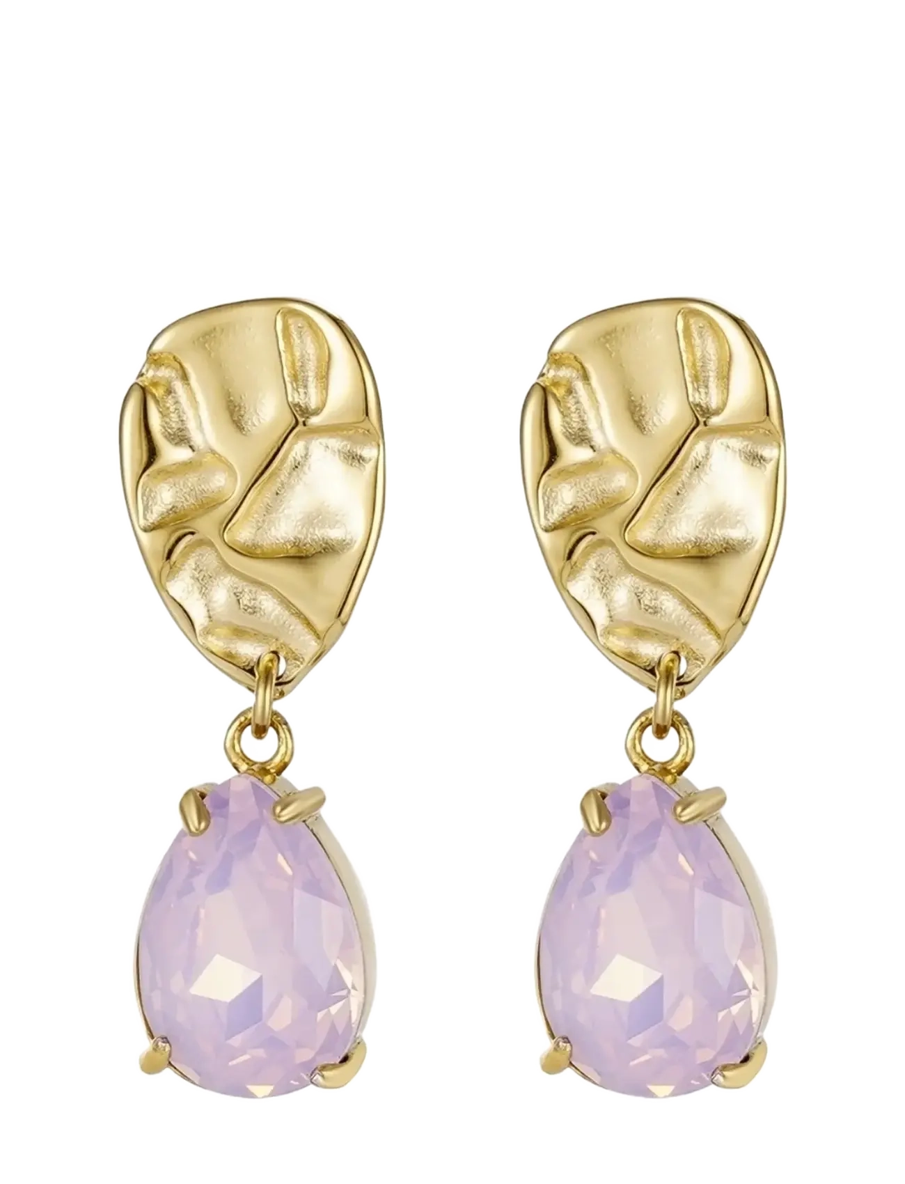 Bud to rose Karma Crystal Earring Opal Pink/Gold - Kontoririided - PINK/GOLD / pink/rose