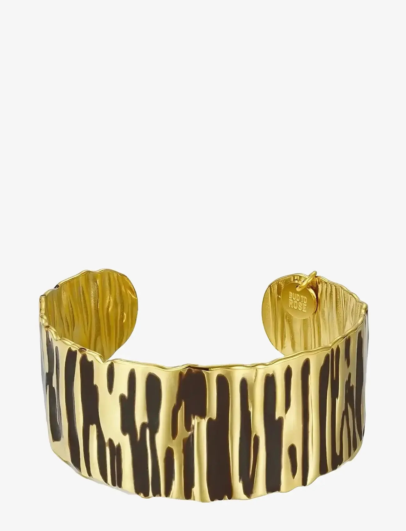 Bud to rose - Blake Enamel Bangle Ivory/Gold - gold - 1
