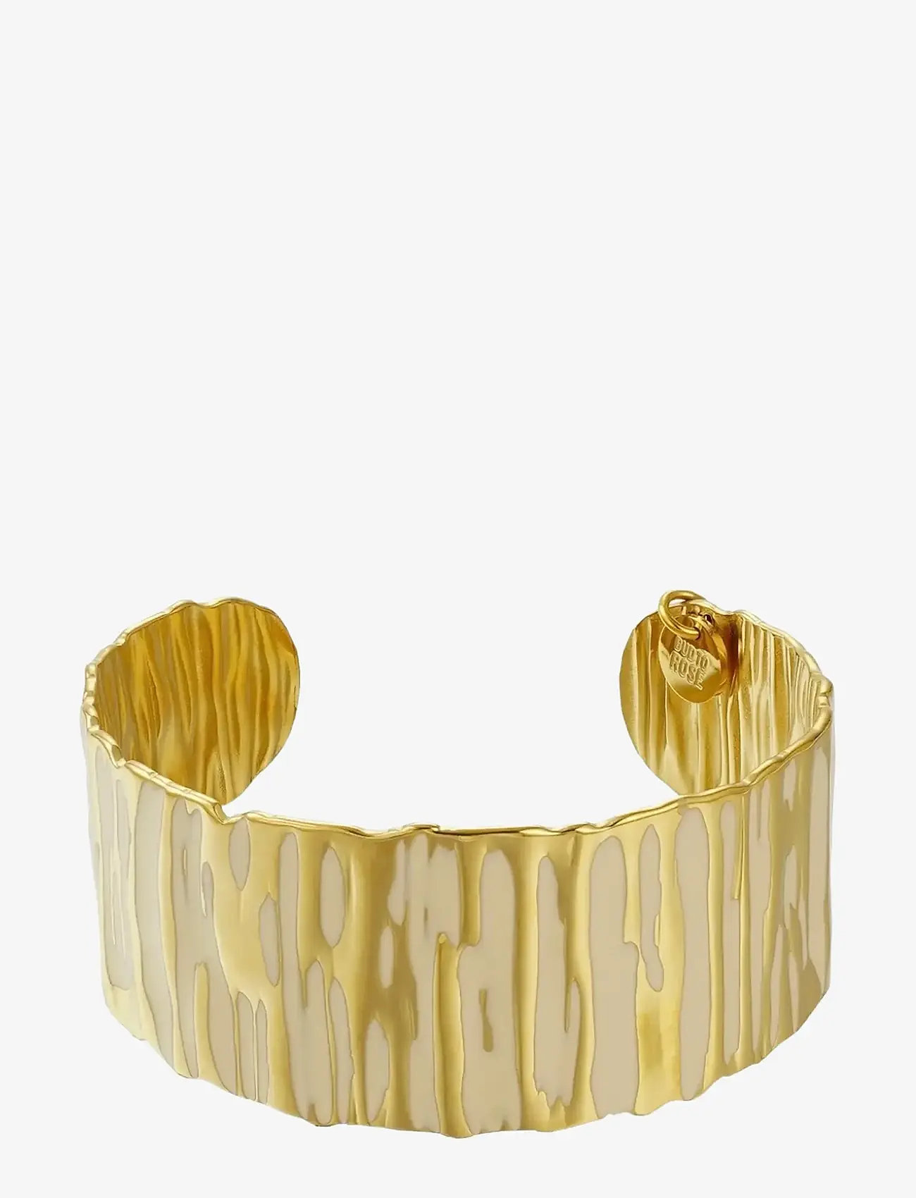Bud to rose - Blake Enamel Bangle Ivory/Gold - bangles - ivory/gold - 1