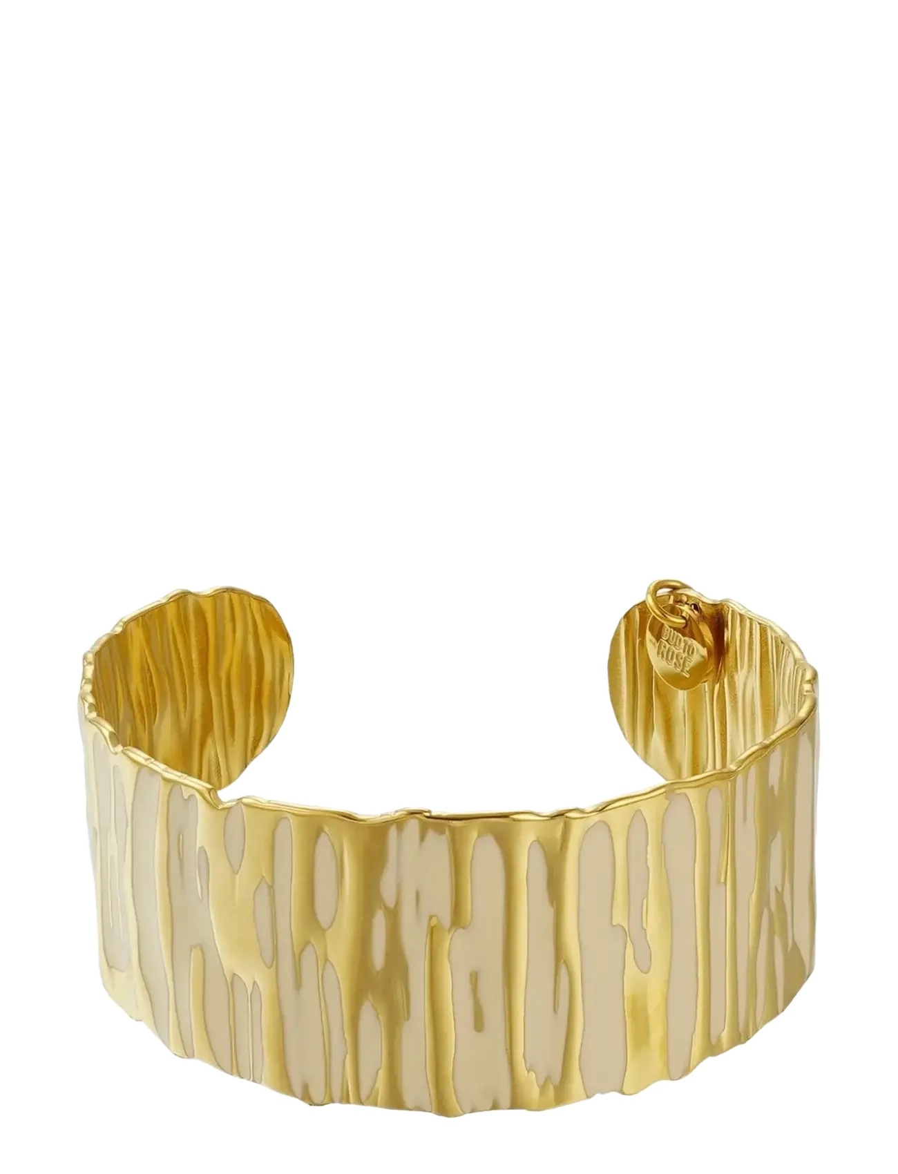 Bud to rose - Blake Enamel Bangle Ivory/Gold - ivory/gold - 1