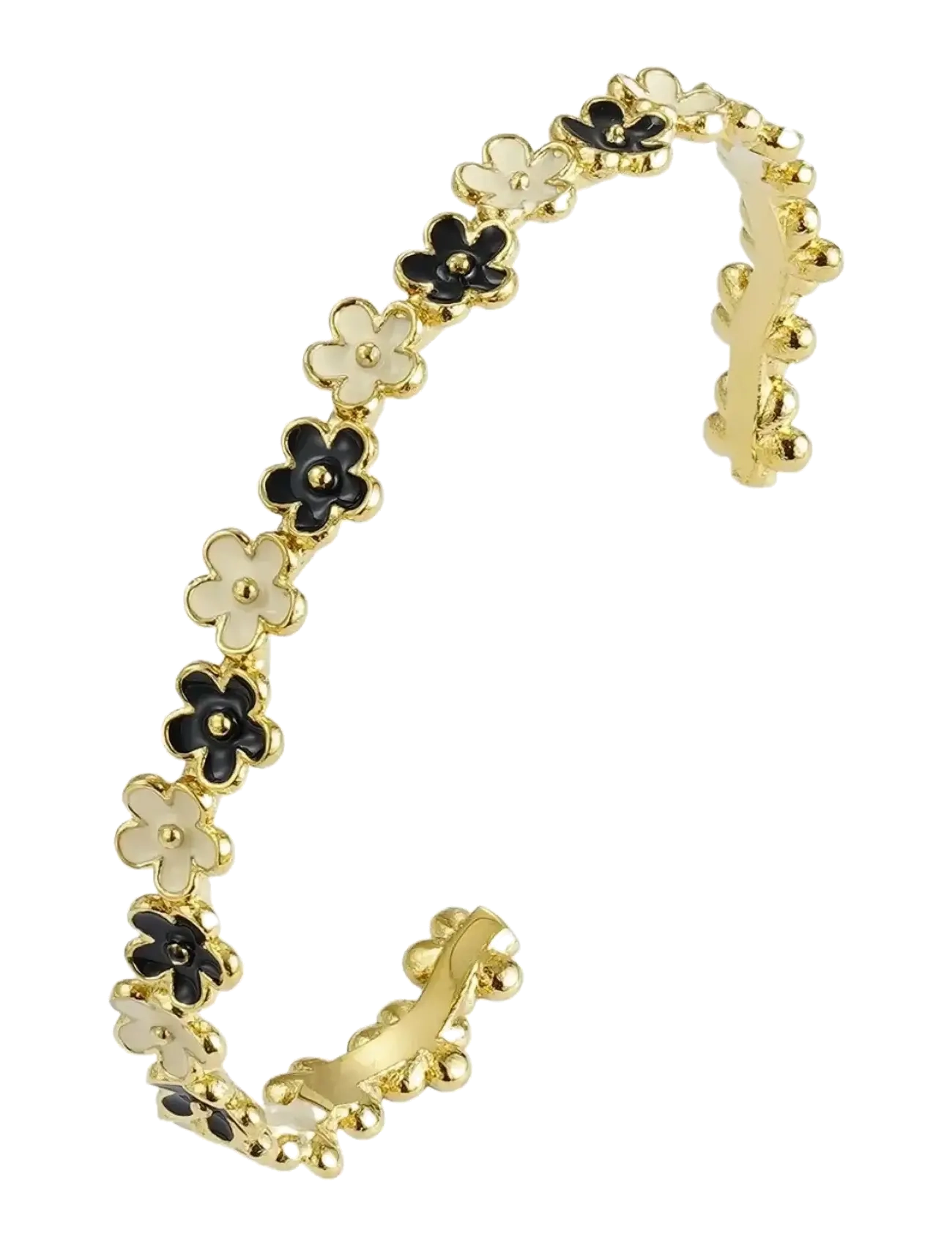 Bud to rose Calista Bangle Ivory/Black/Silver - Accessories - GOLD / gold