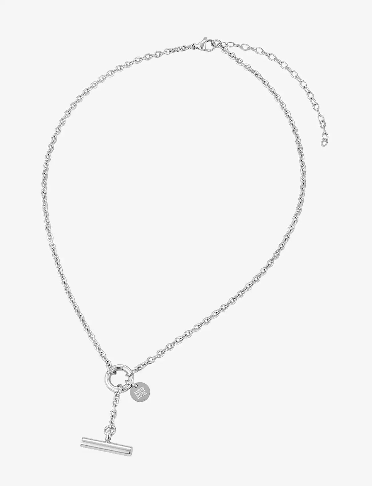 Bud to rose - Alexa T-Bar Necklace Silver - halsketten - silver - 2