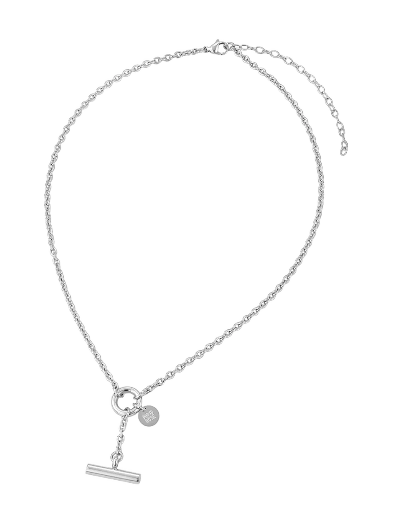 Bud To Rose - Alexa T-Bar Necklace Silver - halskæder - silver - 2
