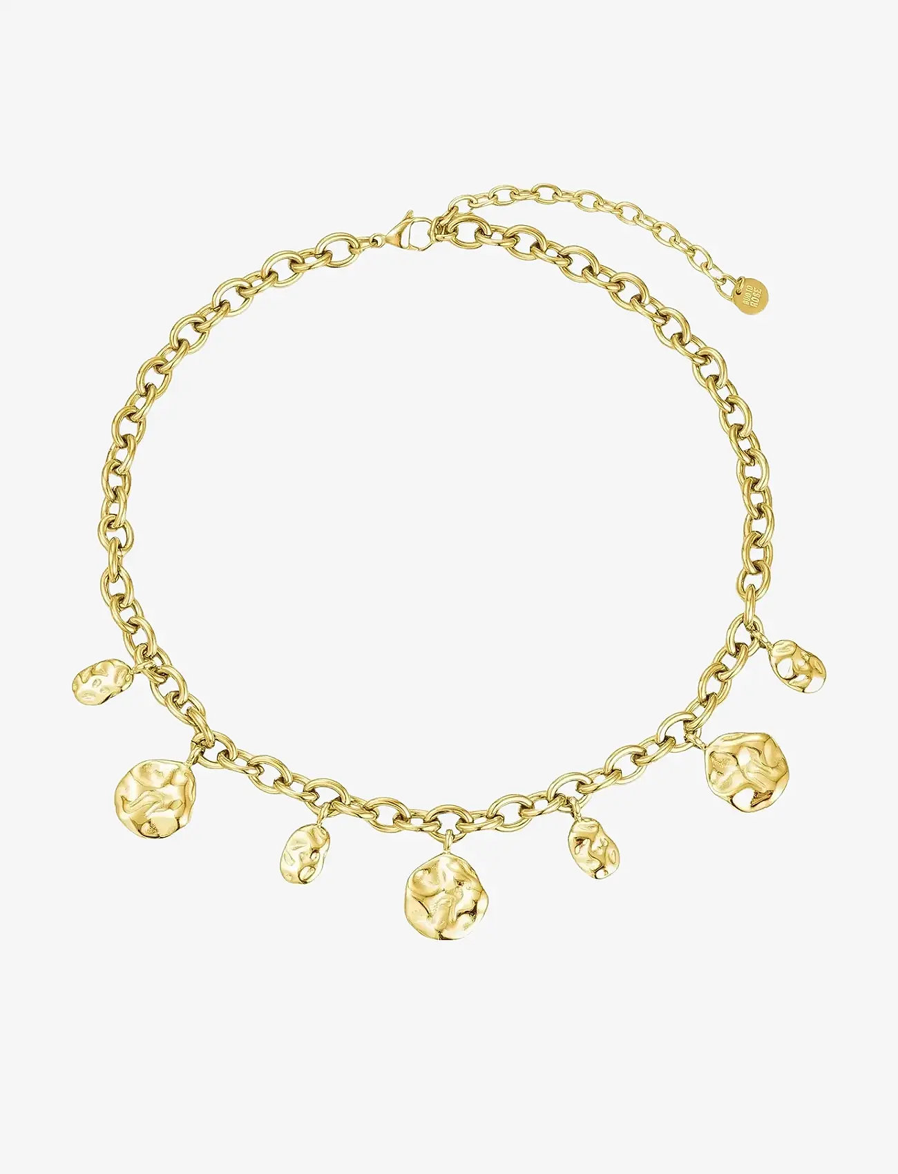 Bud to rose - Kaia Charm Necklace Gold - grandininiai karoliai - gold - 1