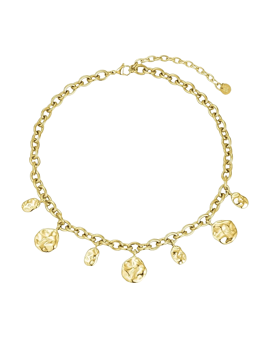 Bud to rose - Kaia Charm Necklace Gold - halsketten - gold - 1