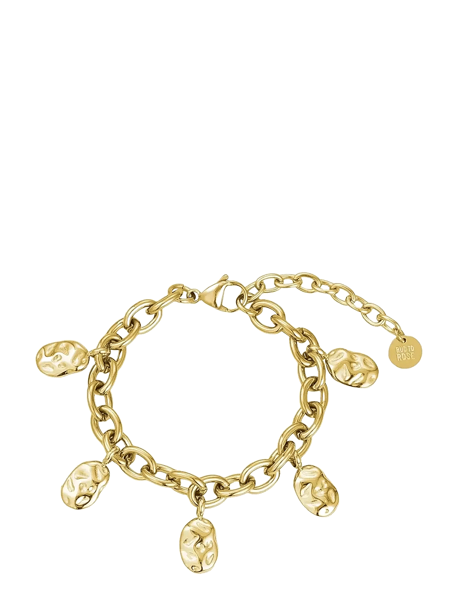 Bud to rose - Kaia Charm Bracelet Gold - kettenarmbänder - gold - 1
