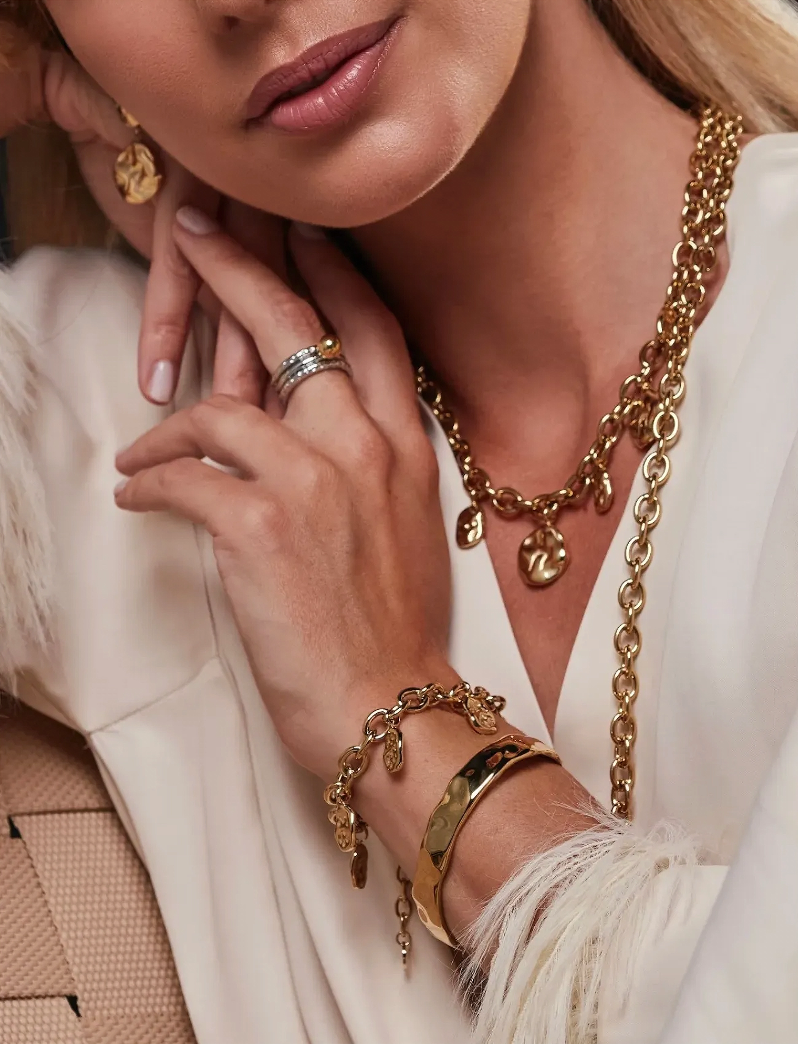 Bud To Rose Kaia Charm Bracelet Gold, Kvinder, Charmarmbånd, Guld, Str: ONE SIZE