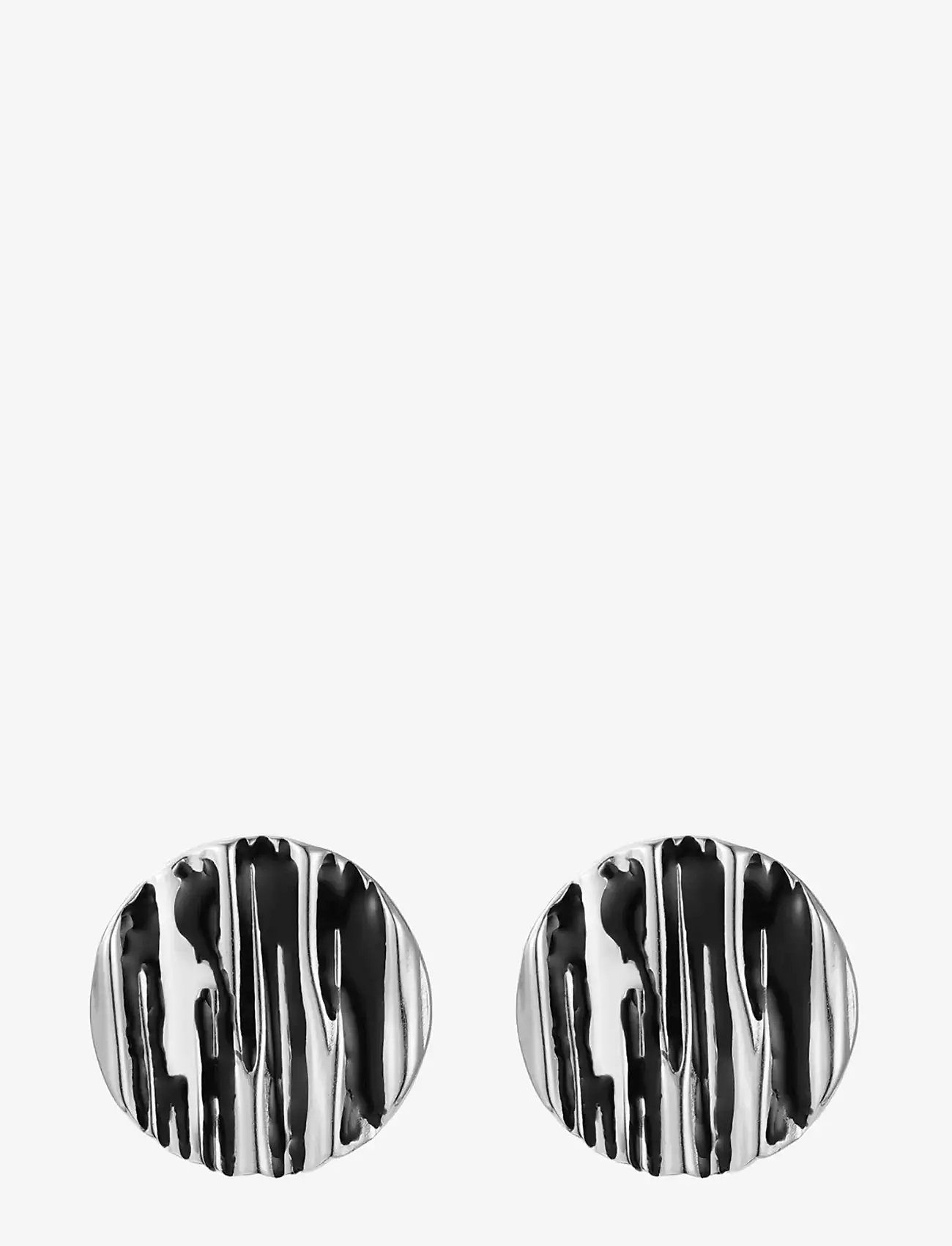 Bud to rose - Blake Earring Black/Silver - statement earrings - black/silver - 1