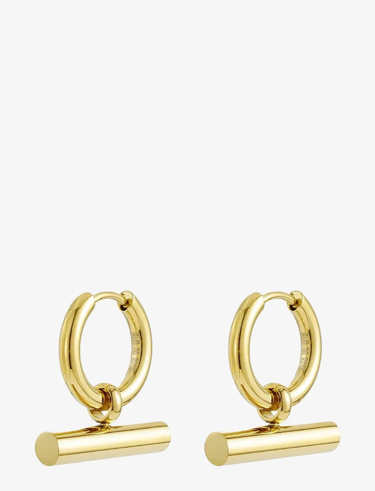 Bud to rose - T-Bar Hoop Silver - creoler & hoops - gold - 1