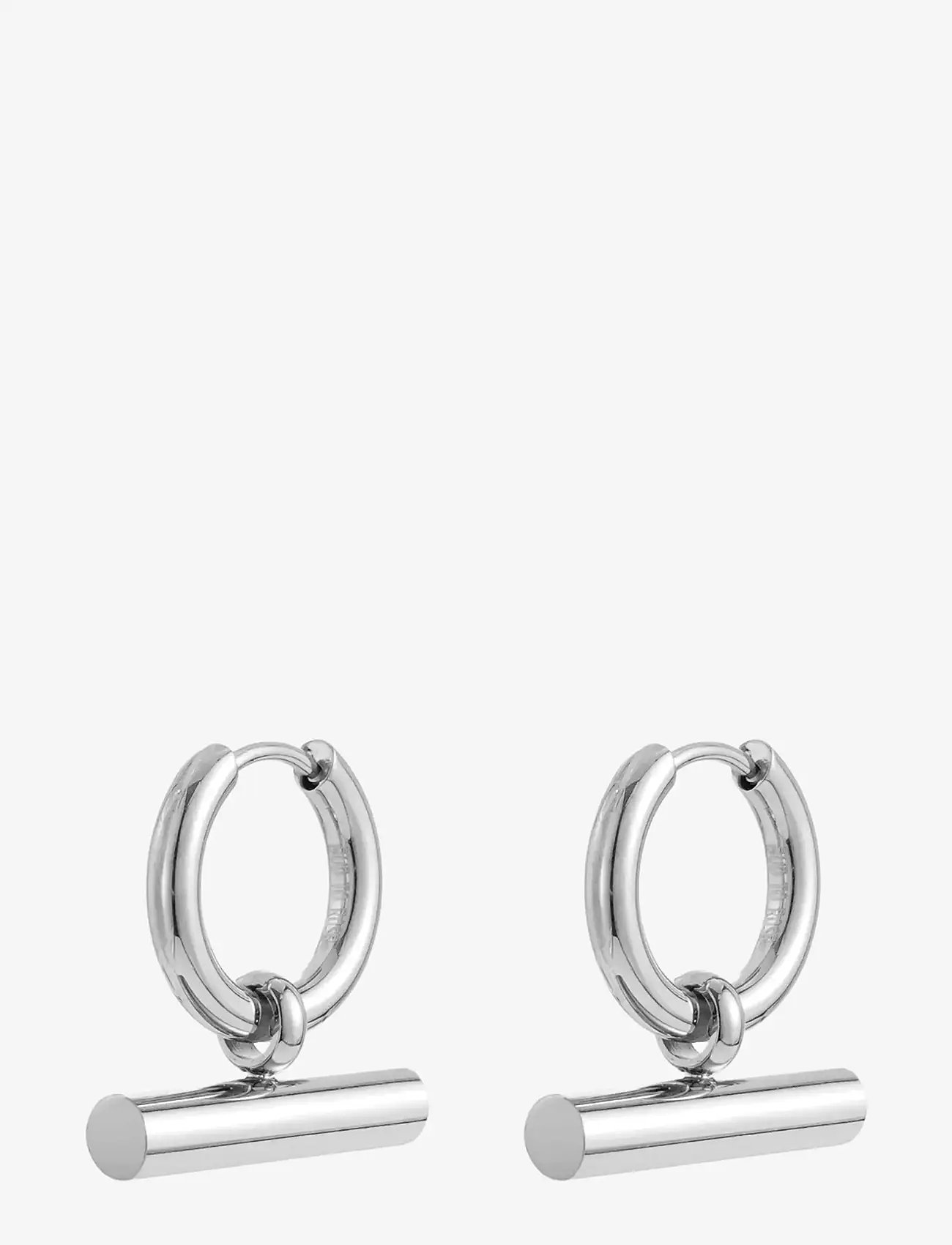 Bud to rose - T-Bar Hoop Silver - kreolen - silver - 1