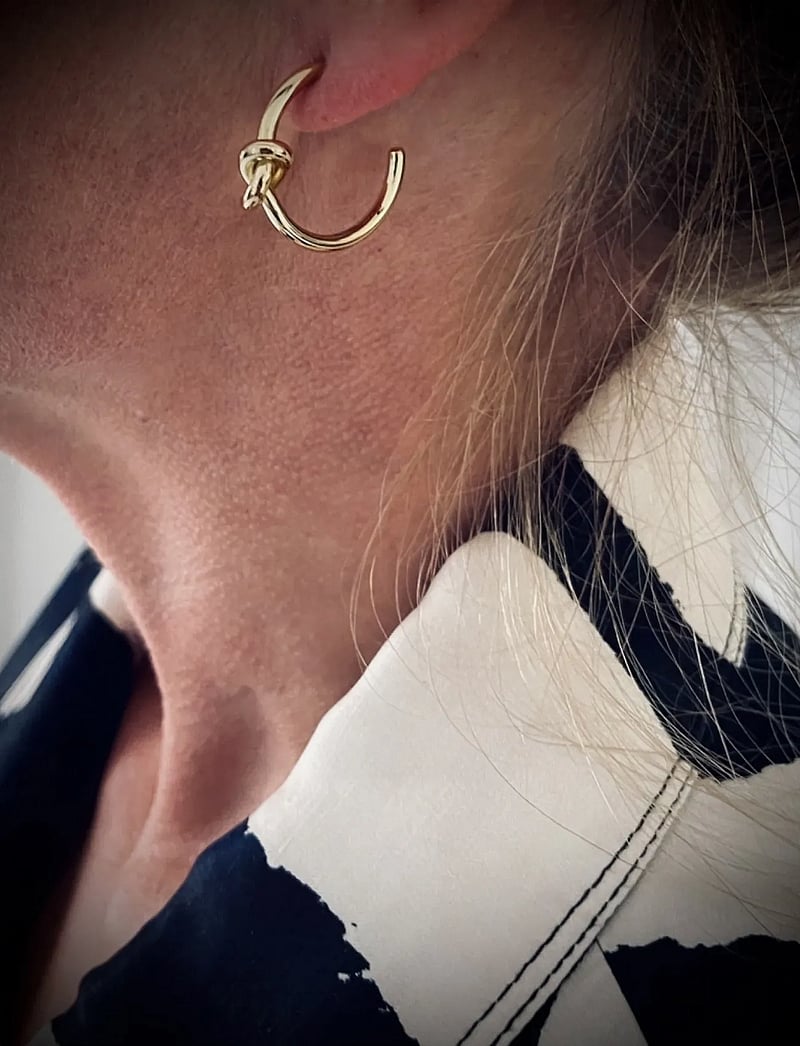 Bud to rose - Knot Creole Gold - creoler & hoops - gold - 0