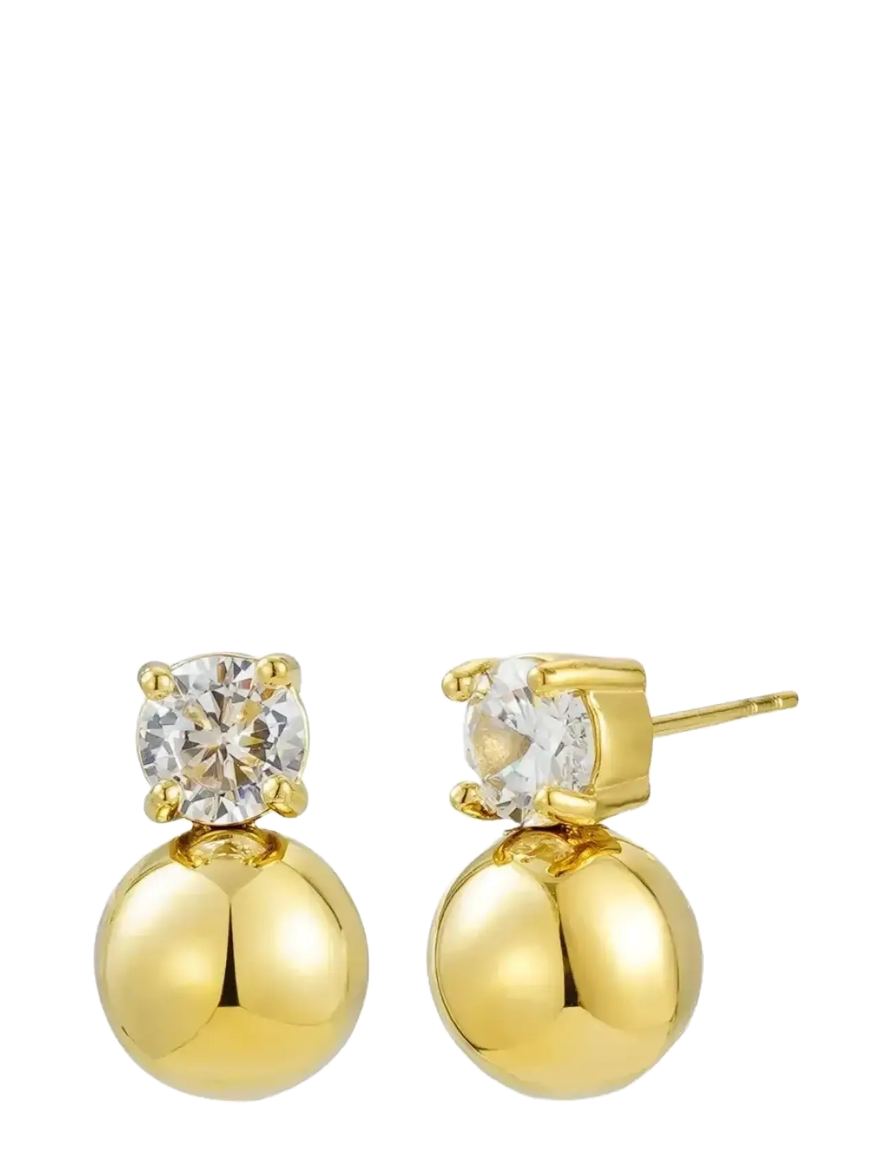 Bud to rose - Stella Bead Earring Gold - gold - 1