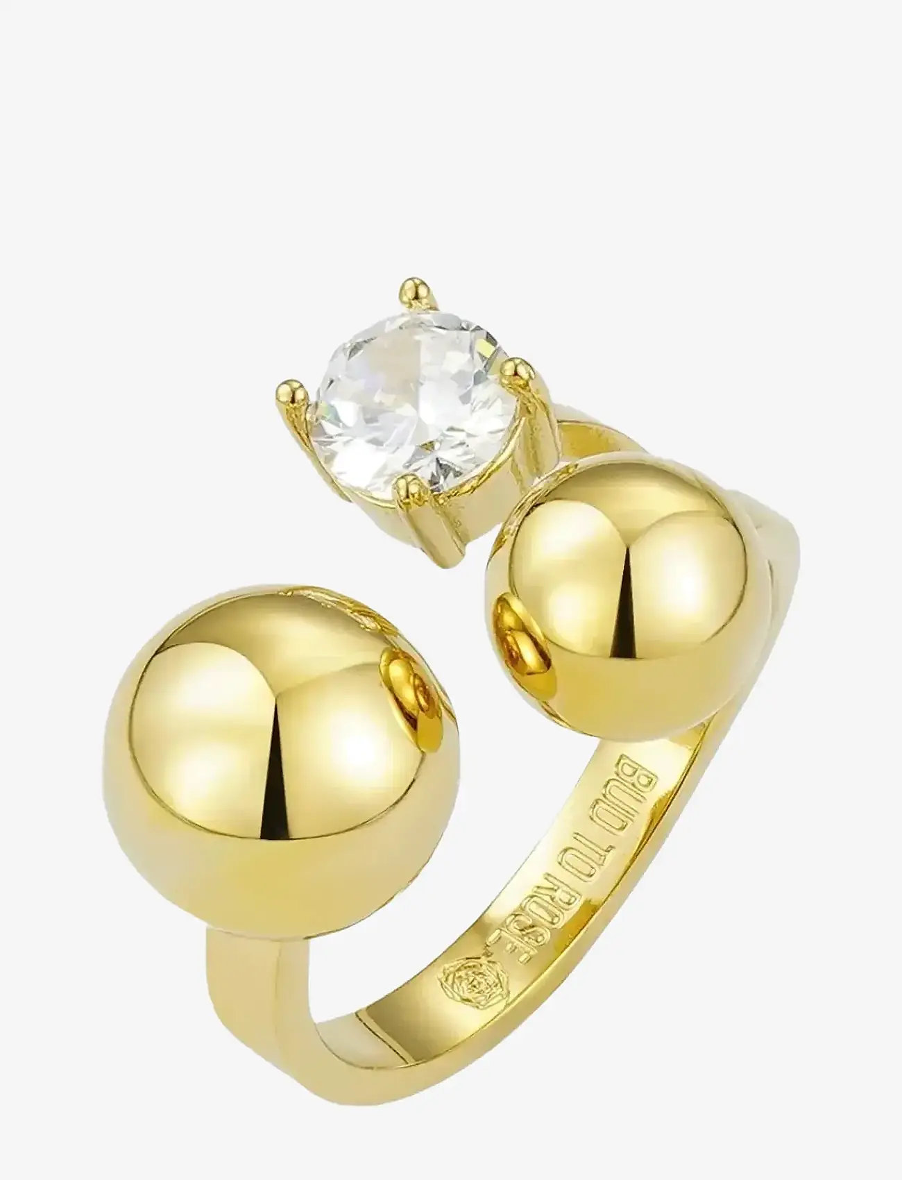 Bud to rose - Brea Crystal Ring Gold - gold - 1