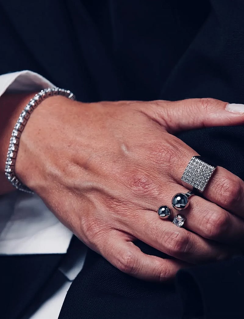 Bud to rose - Brea Crystal Ring Gold - ringe - silver - 0