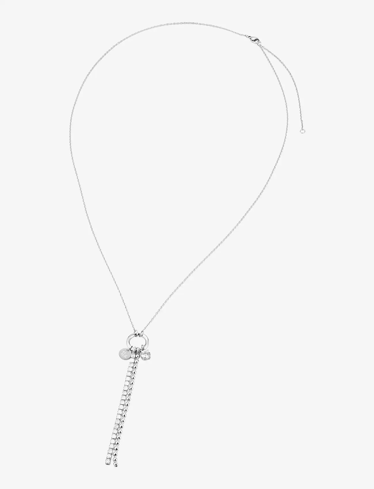 Bud to rose - Ice Bead Fringe Necklace Gold - statement kaelakeed - silver - 2