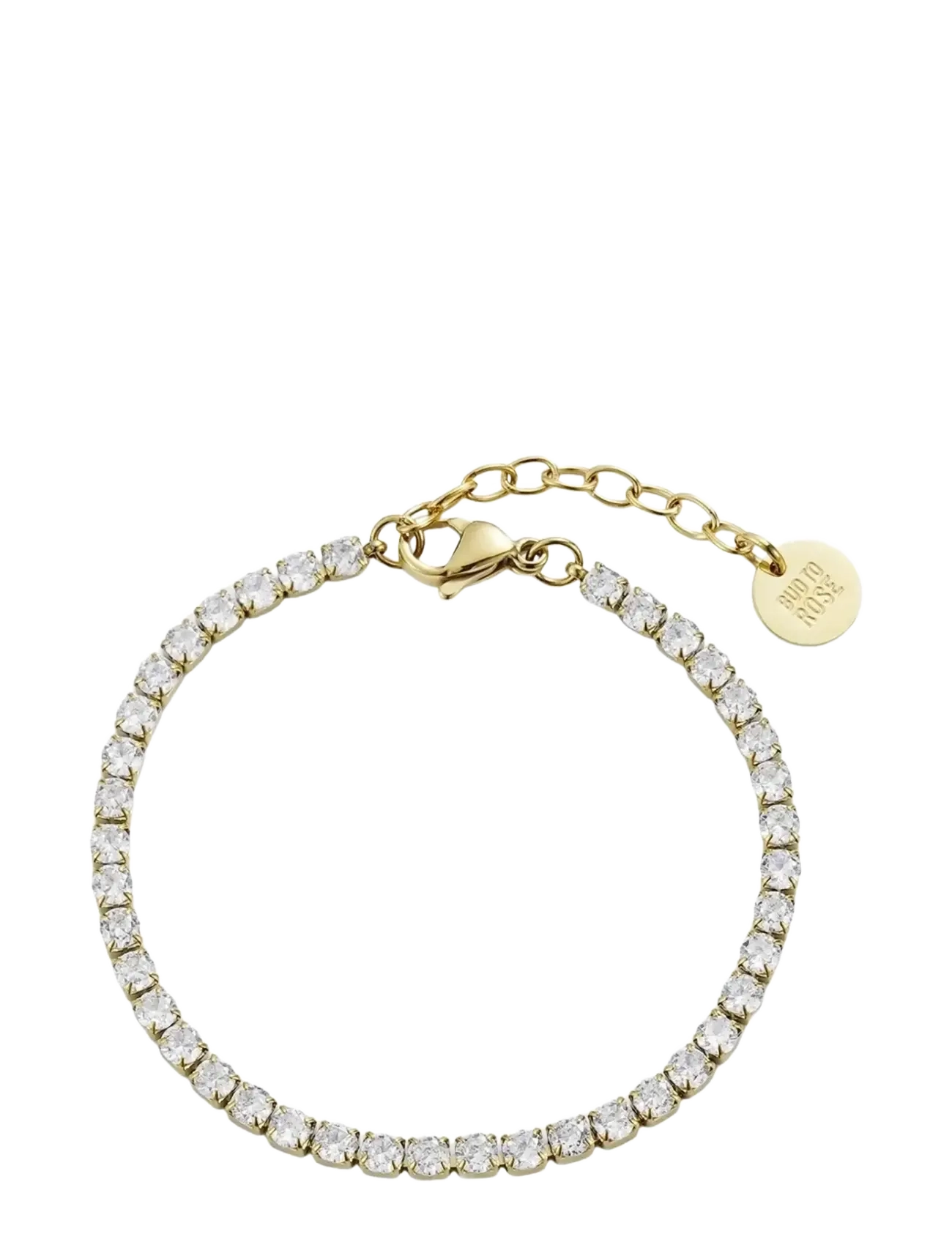 Bud to rose - Ice Tennisbracelet 3mm Gold - gold - 1