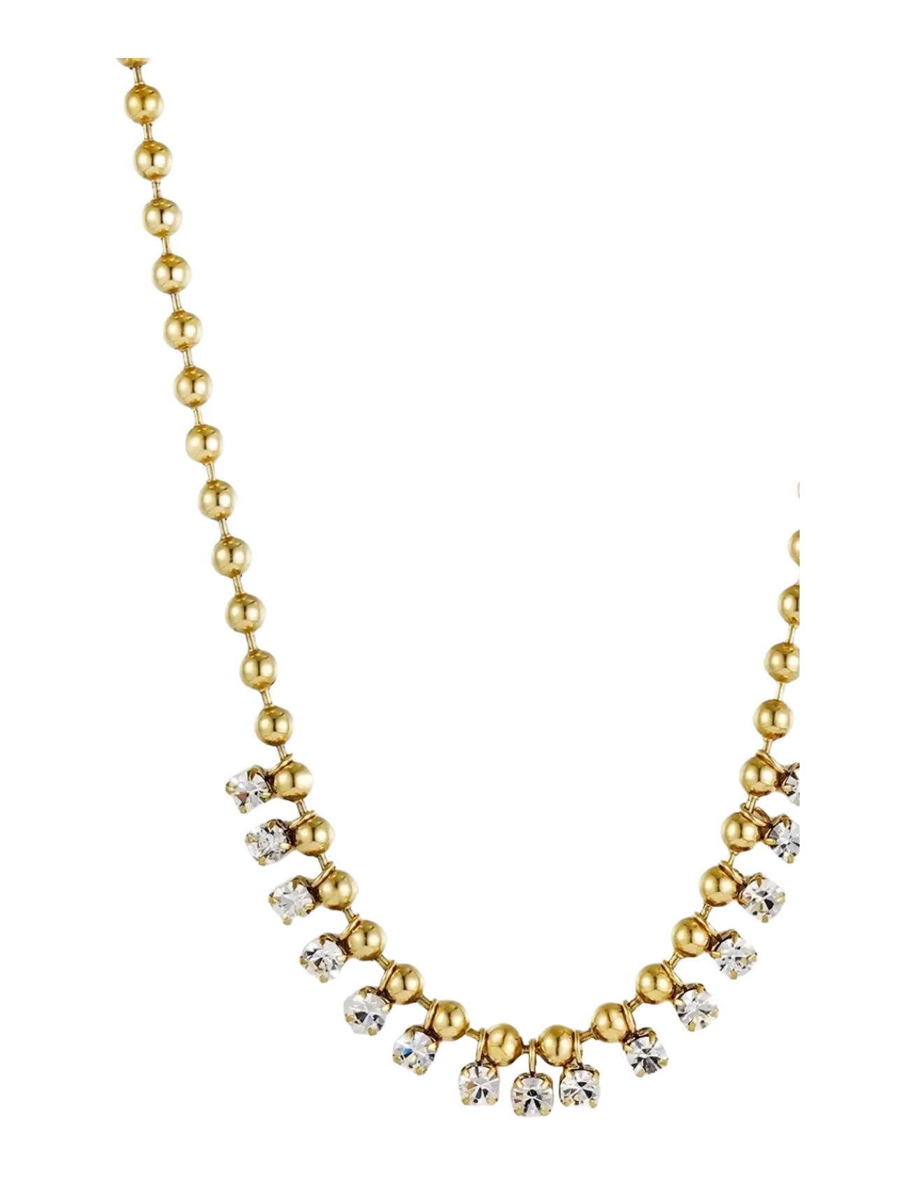 Bud to rose Ice Ballchain Necklace Gold - Flash Days - GOLD / gold