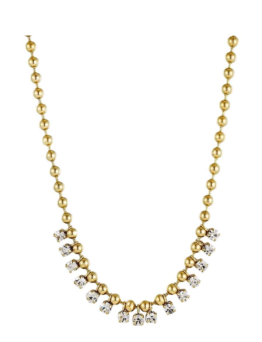 Bud To Rose - Ice Ballchain Necklace Gold - statement-ketten - gold - 1