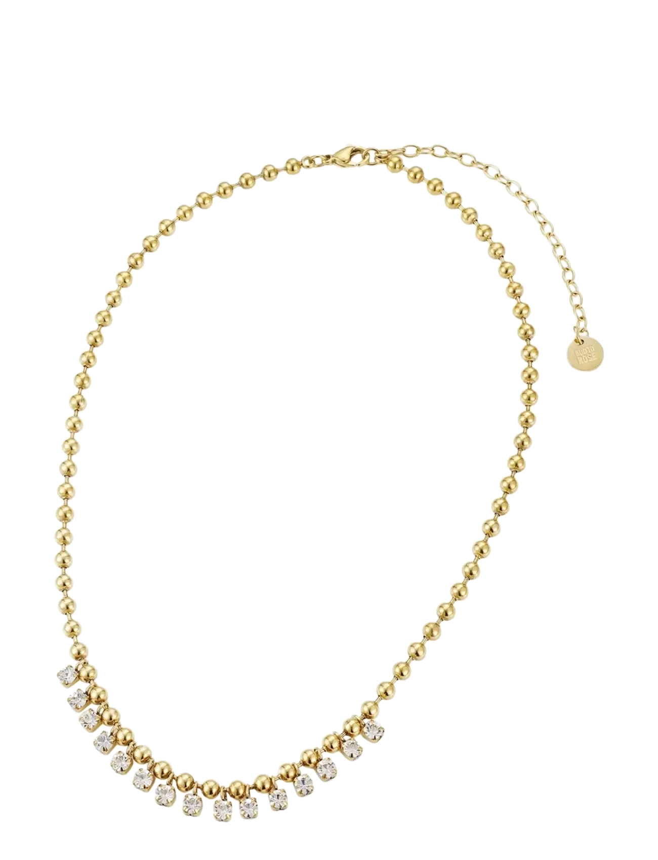 Bud To Rose - Ice Ballchain Necklace Gold - statement halskæder - gold - 2