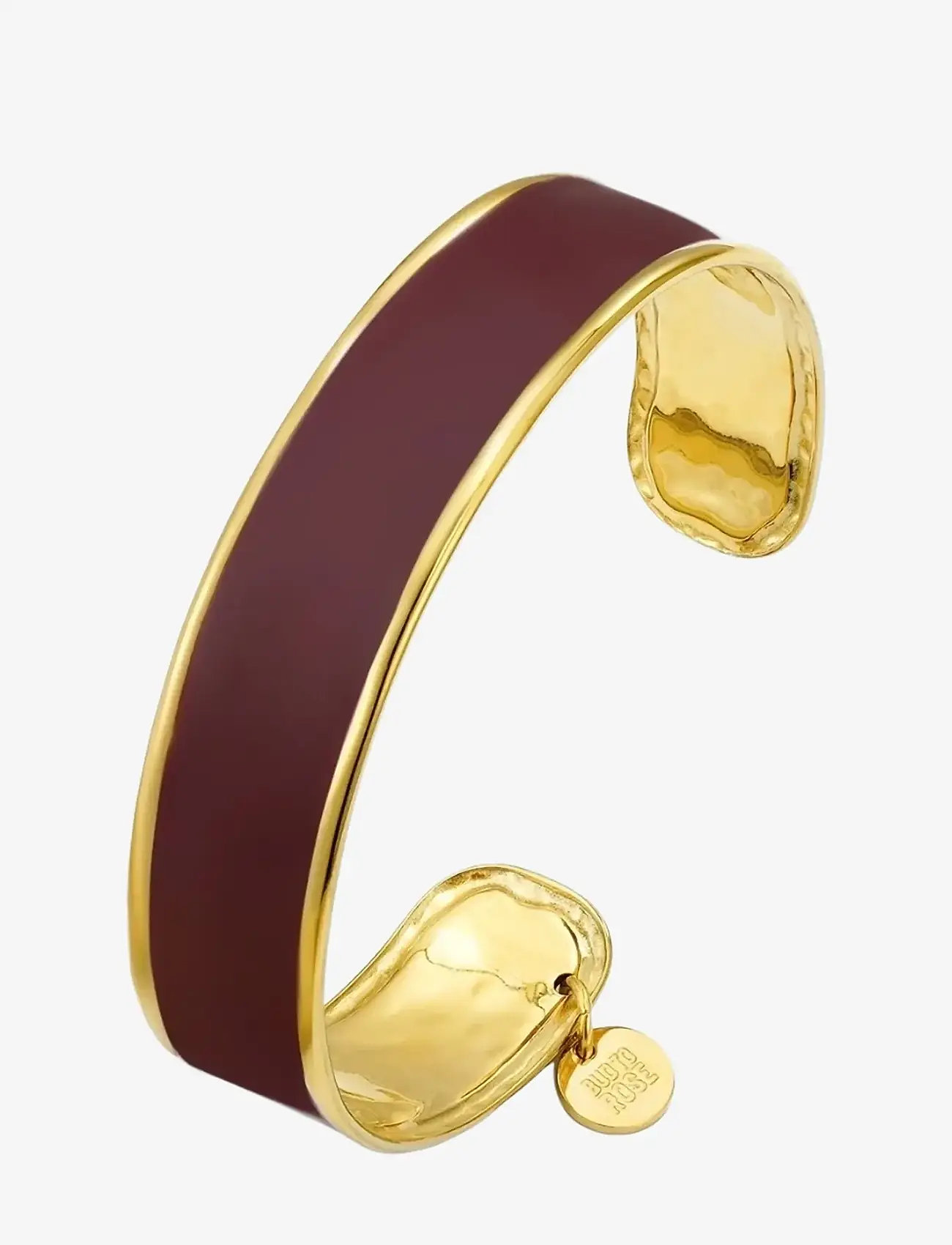 Bud to rose - Envy Enamel Bangle Wine/Gold - käevõrud - wine/gold - 1