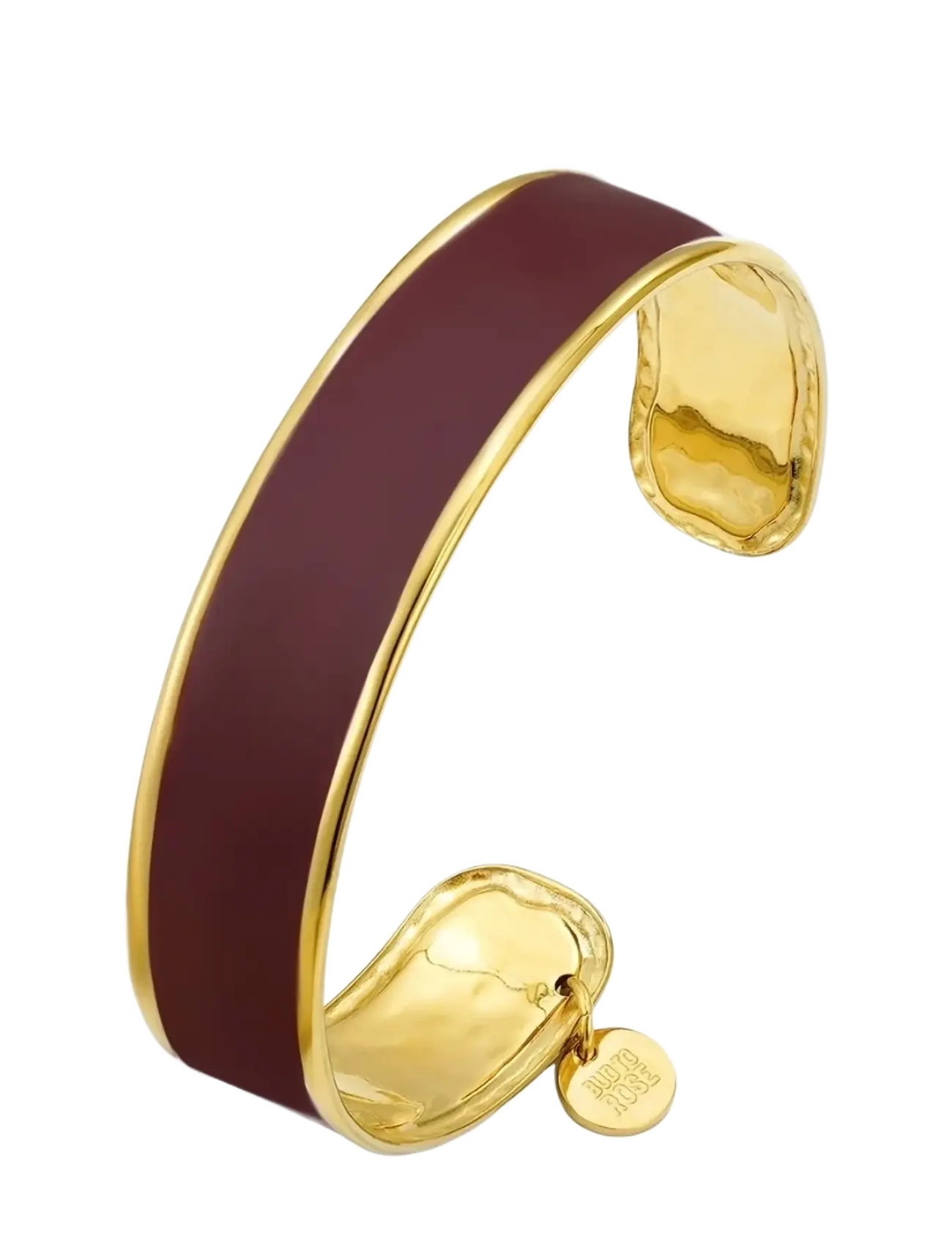 Bud to rose Envy Enamel Bangle Wine/Gold - Armbänder - WINE/GOLD / burgundy