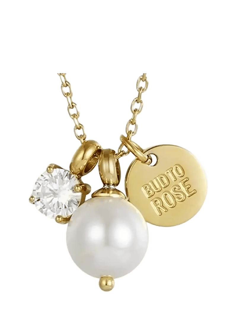 Bud to rose - Joyce Long Necklace Gold - perlenketten - gold - 1