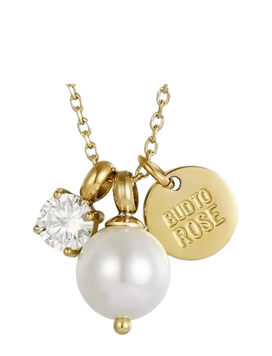 Bud to rose - Joyce Long Necklace Gold - gold - 1