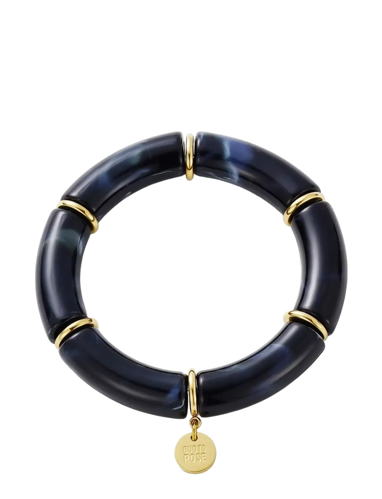 Bud to rose Brooks Bracelet Resin Red - Armreife - BLACK / gold
