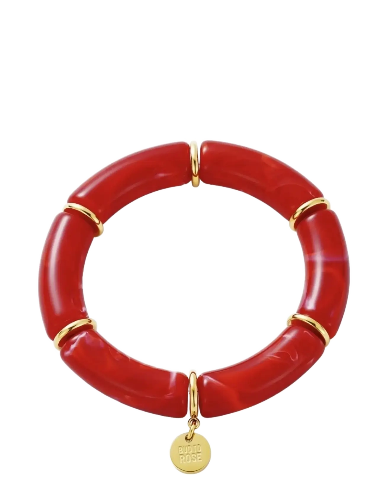 Bud to rose Brooks Bracelet Resin Red - Bud to Rose - RED / red