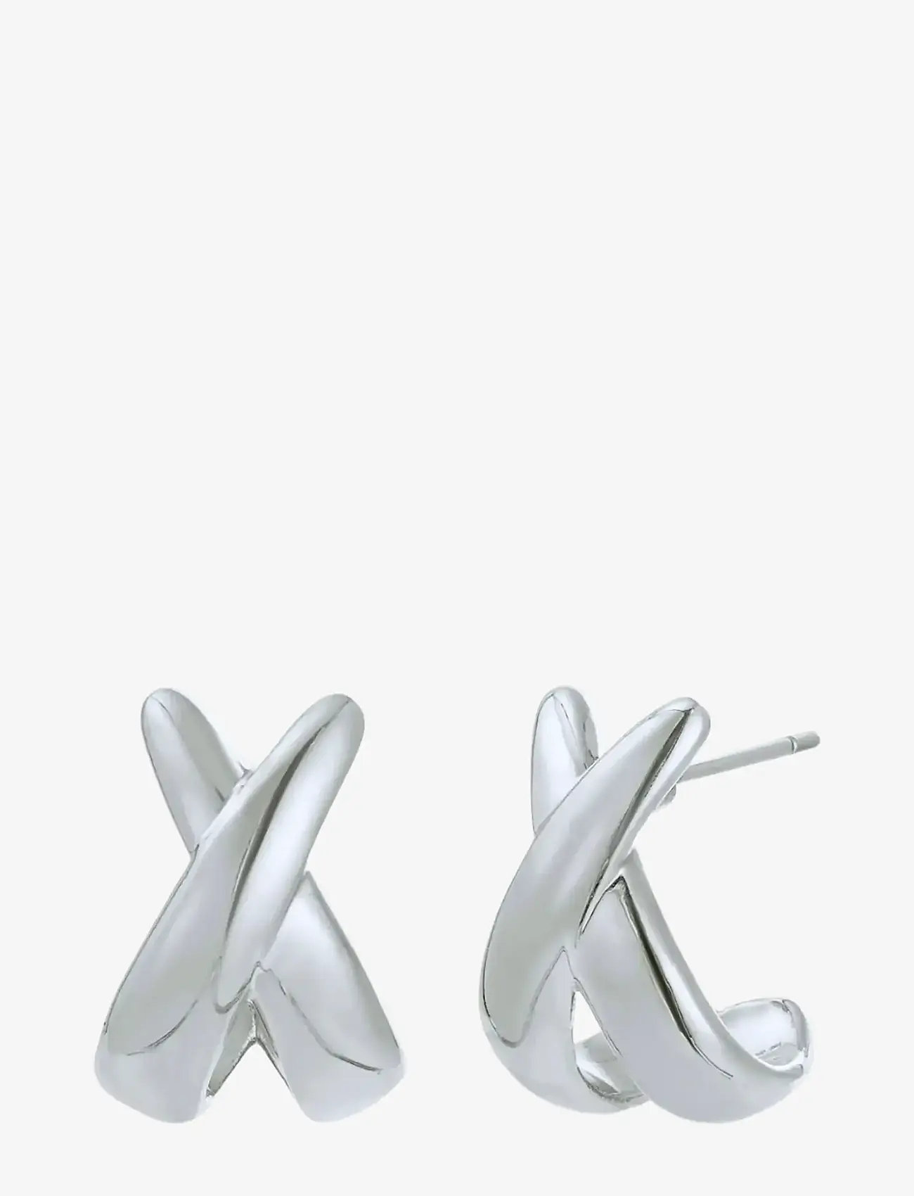 Bud to rose - Cross Earring Gold - Ørestikker - silver - 1