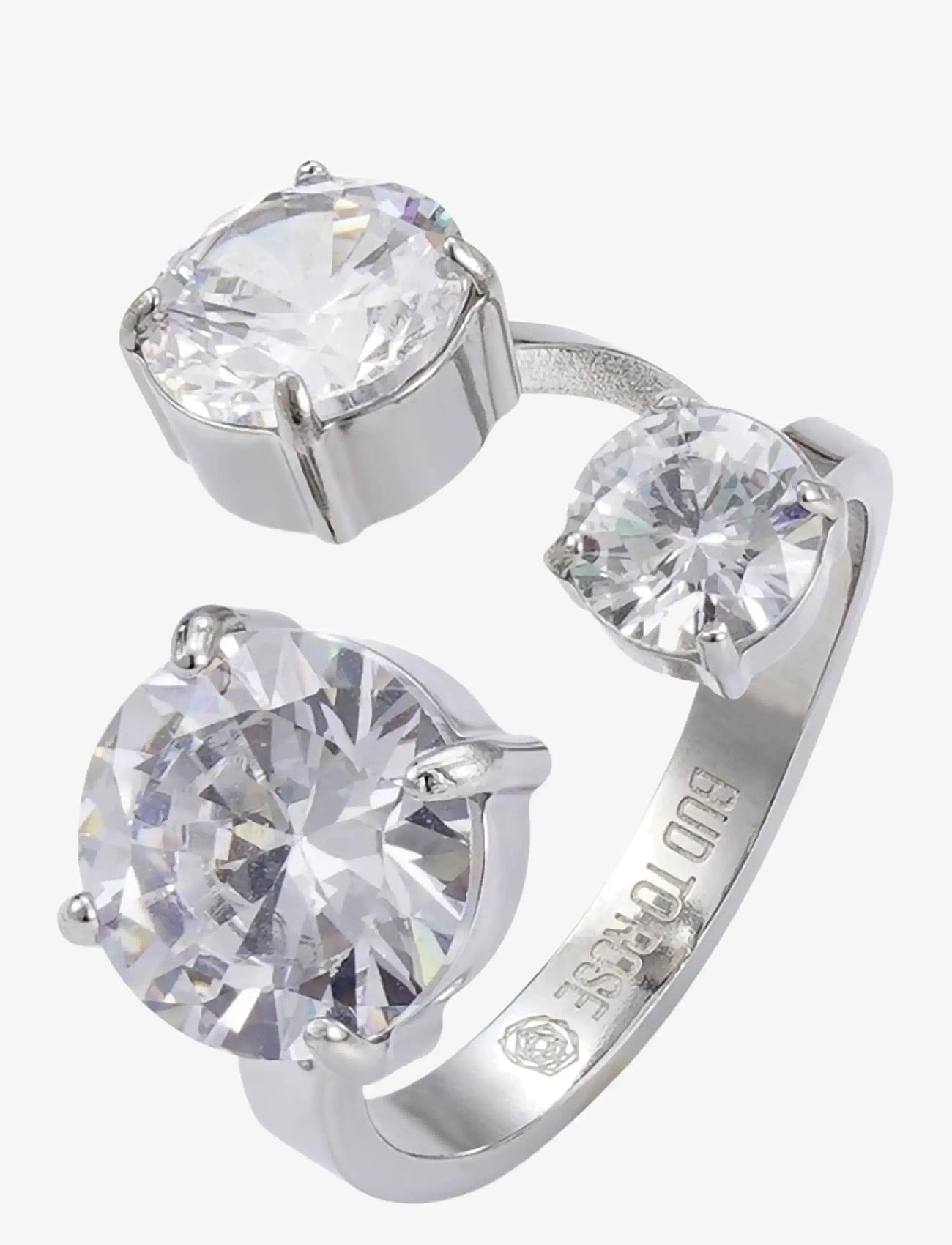 Bud to rose - Brea All Crystal Ring Silver - ringe - silver - 1
