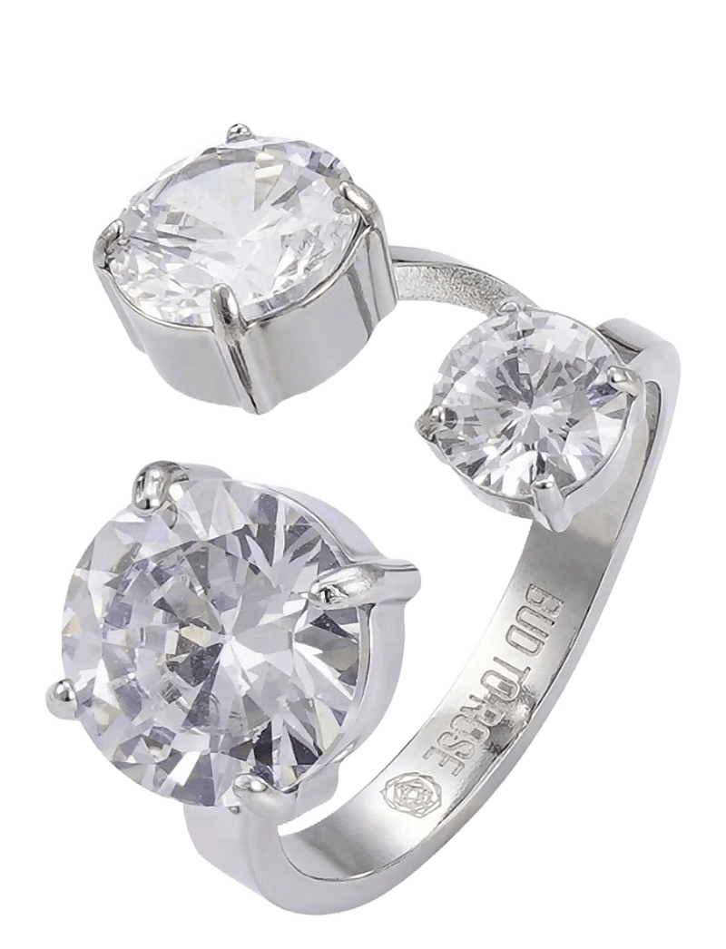 Bud to rose - Brea All Crystal Ring Silver - ringe - silver - 1