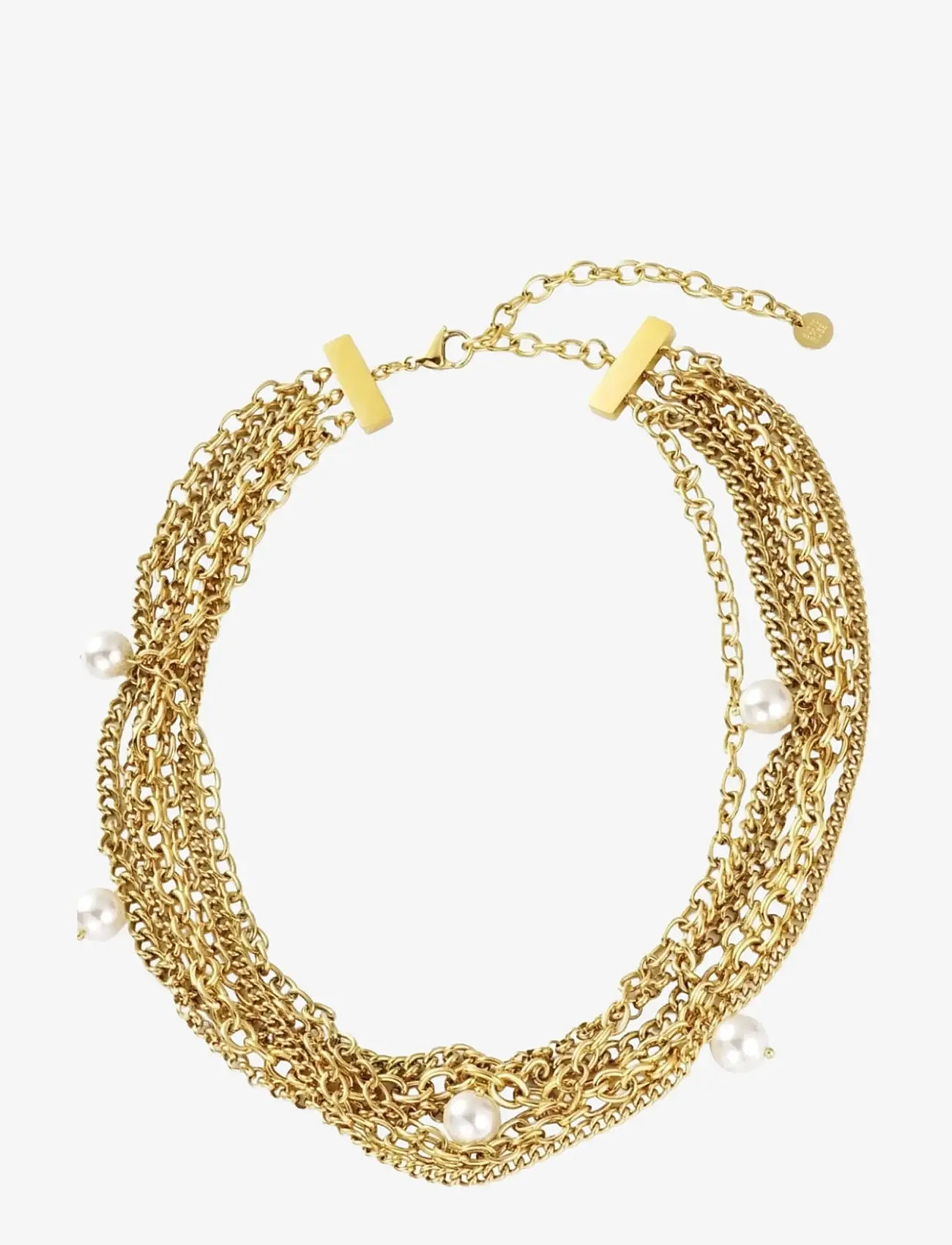 Bud to rose - Paris Pearl Necklace Gold - perlekæder - gold - 1