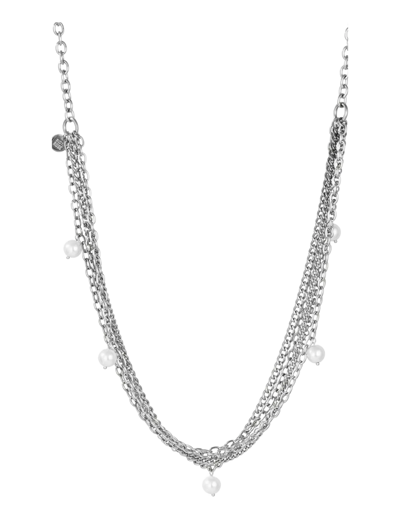 Bud To Rose Paris Pearl Long Necklace Gold - Schmuck - SILVER / silver