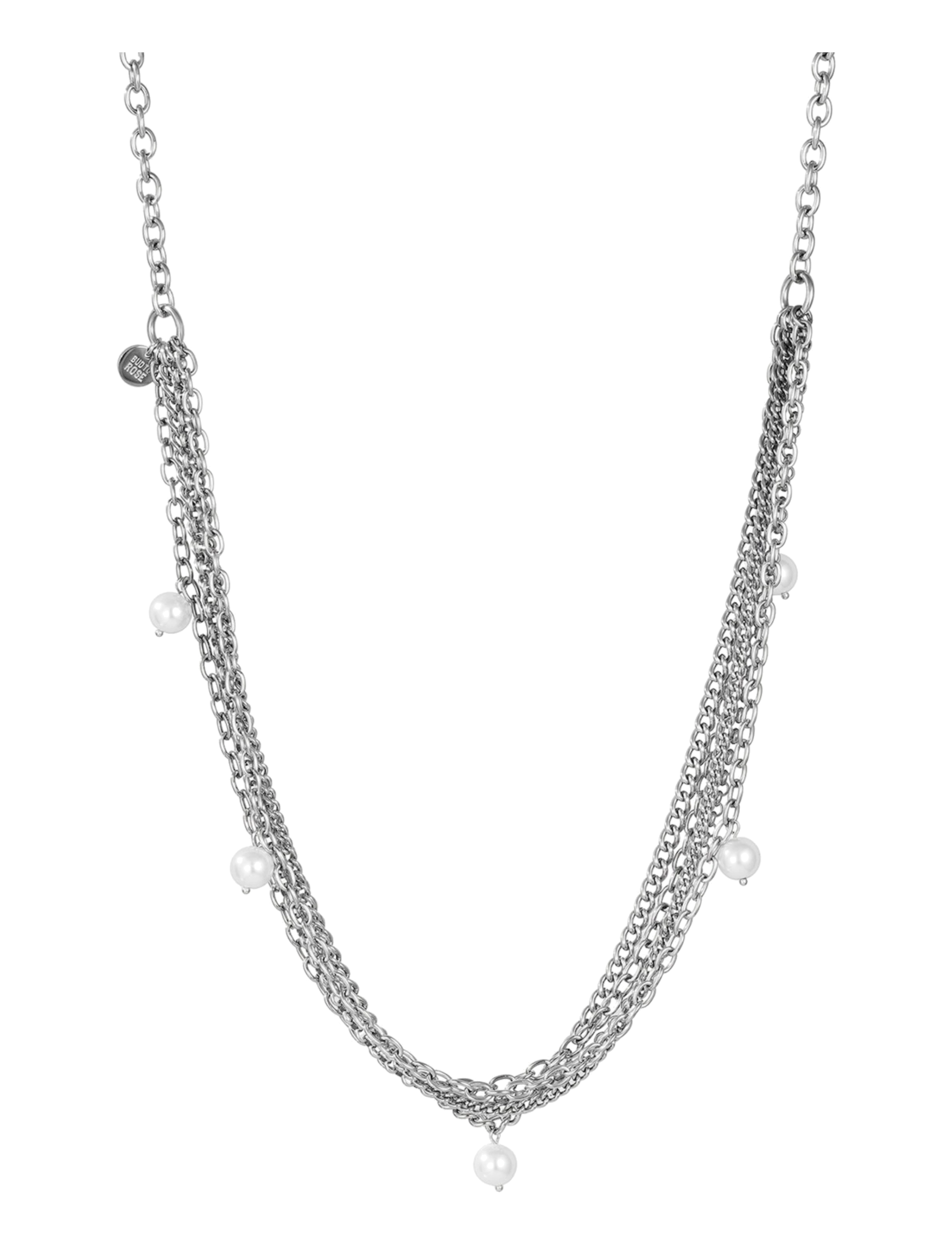 Bud To Rose - Paris Pearl Long Necklace Gold - perlenketten - silver - 1