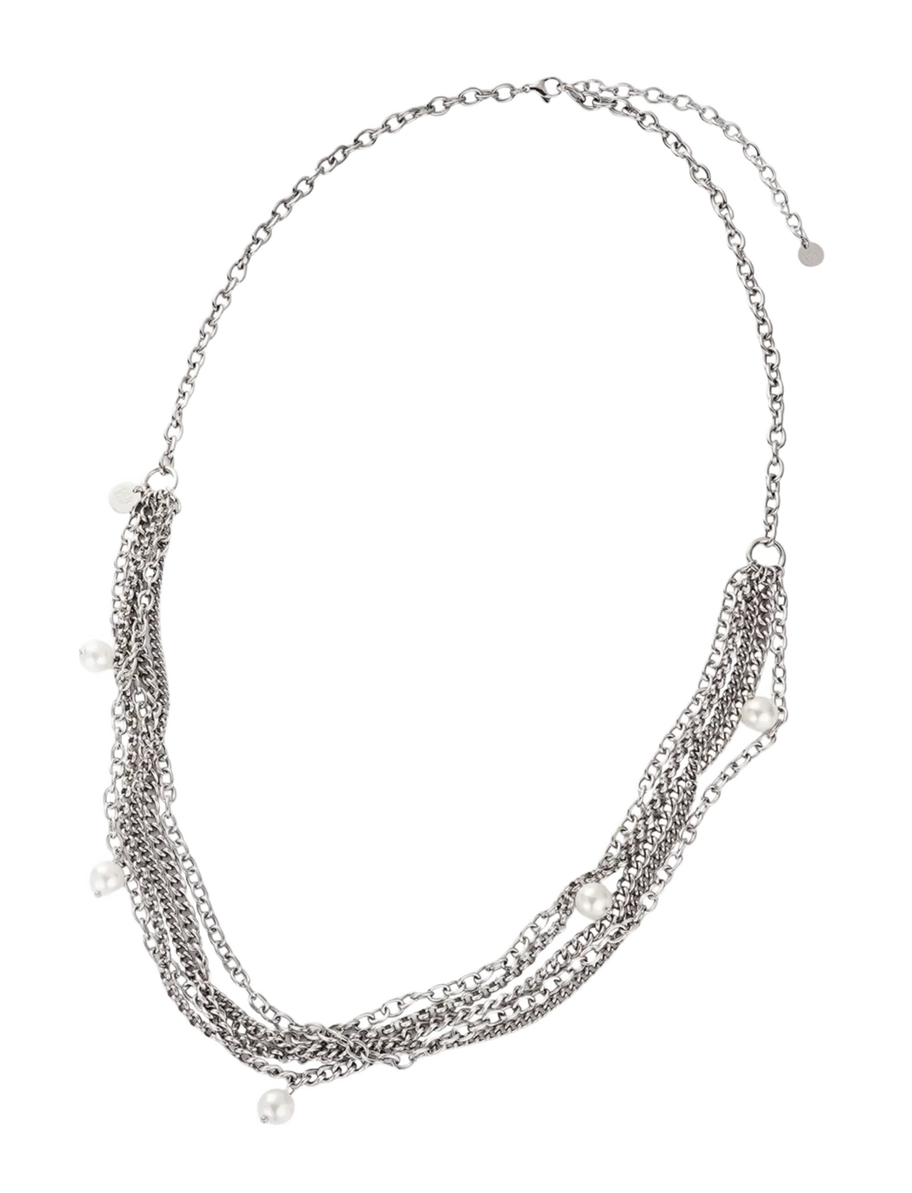 Bud To Rose - Paris Pearl Long Necklace Gold - halsketten - silver - 2
