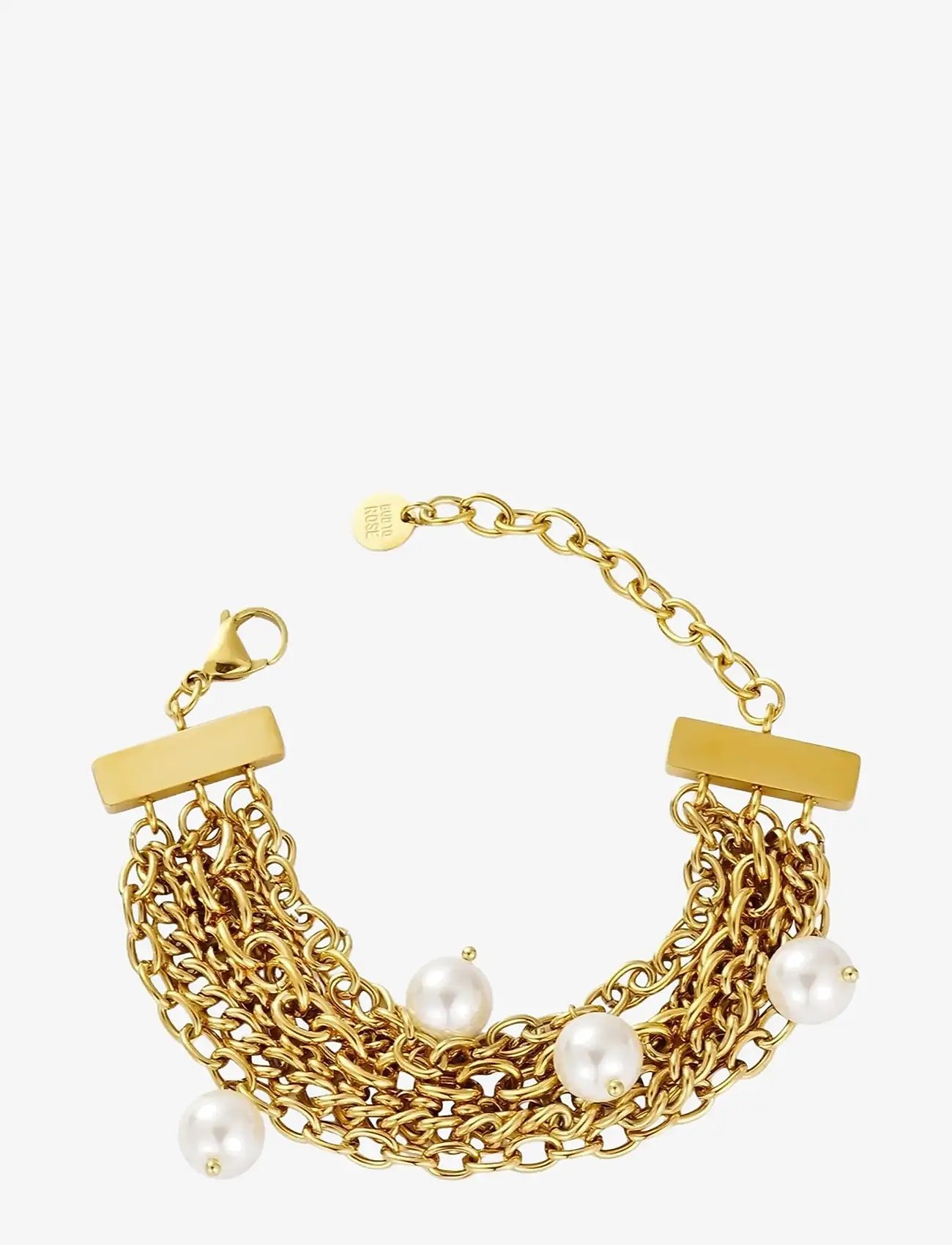 Bud to rose - Paris Pearl Bracelet Silver - kædearmbånd - gold - 1