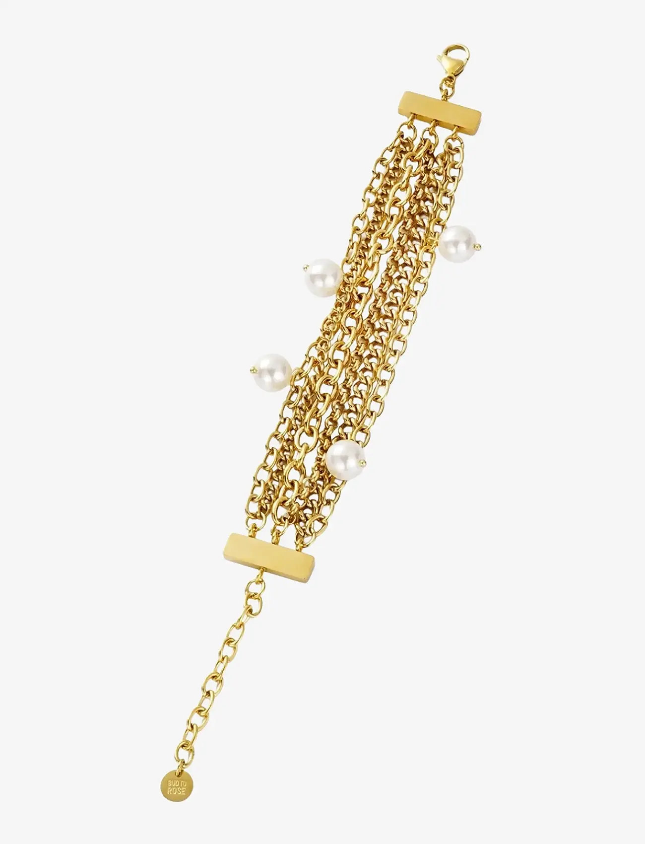 Bud to rose - Paris Pearl Bracelet Silver - kædearmbånd - gold - 2