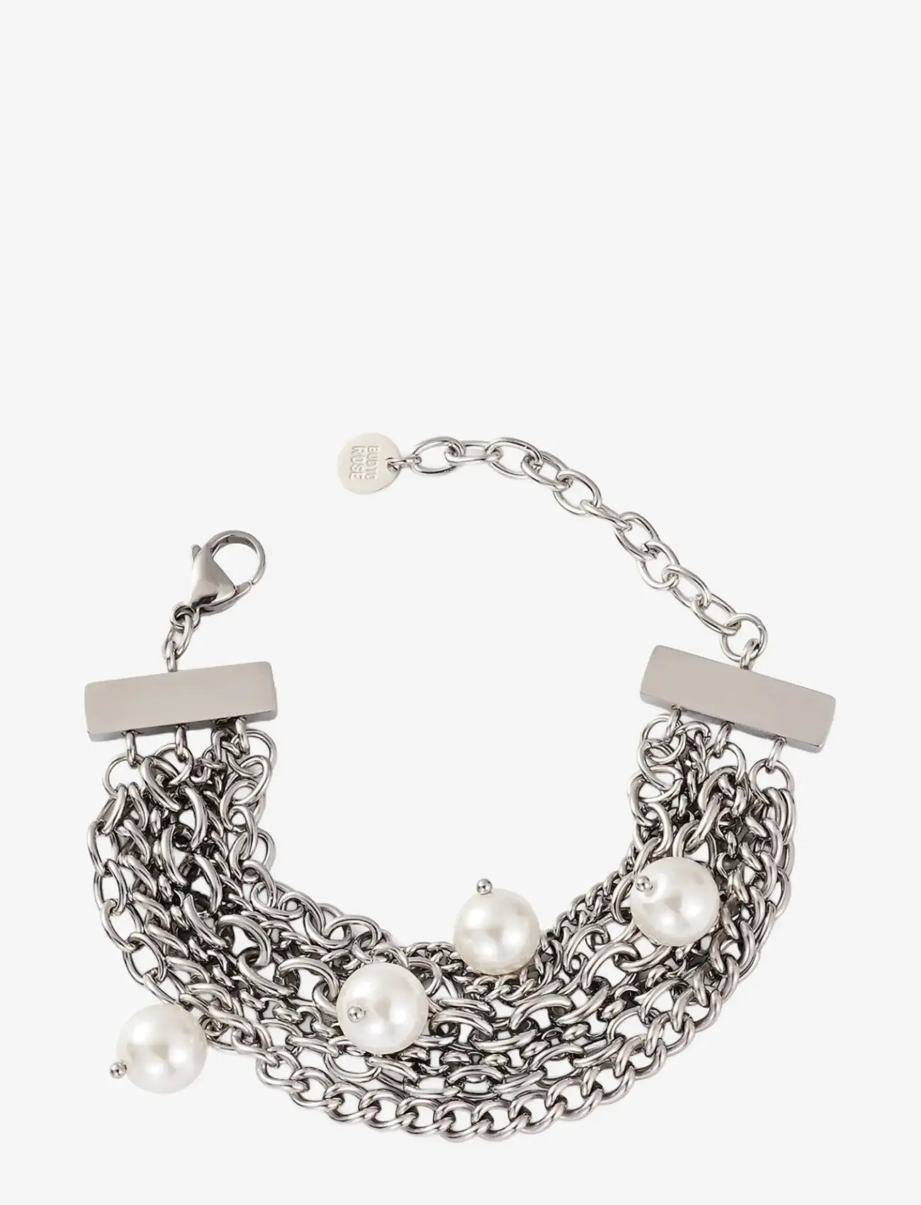 Bud to rose - Paris Pearl Bracelet Gold - chain bracelets - silver - 1