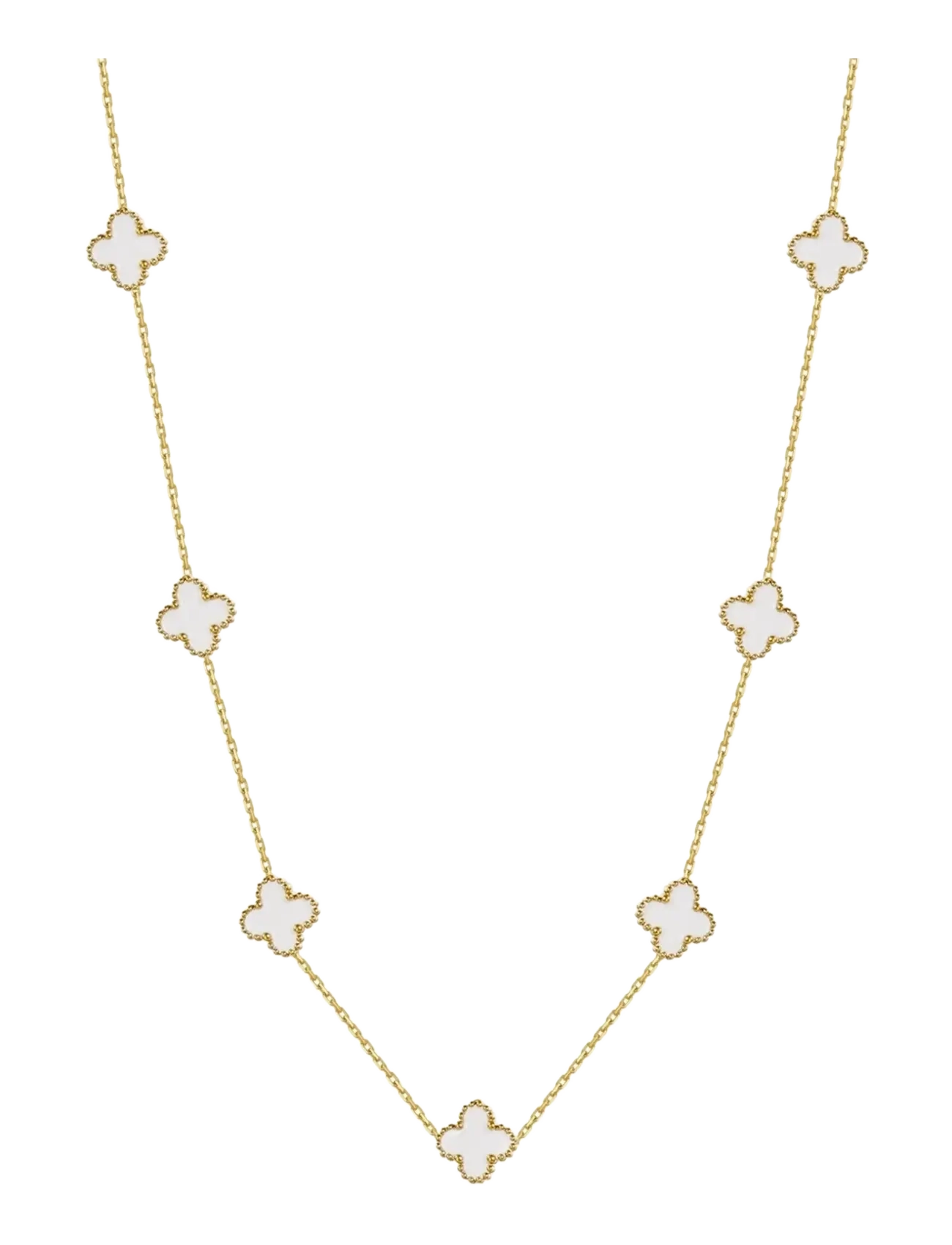 Bud to rose Clover Multi Necklace White/Silver - Uus - WHITE/GOLD / gold