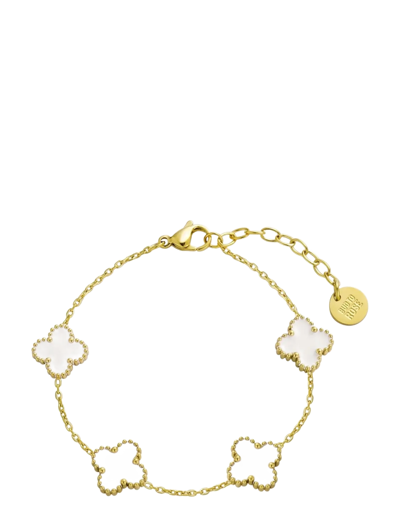 Bud to rose Clover Multi Bracelet White/Gold - Armbänder - WHITE/GOLD / gold