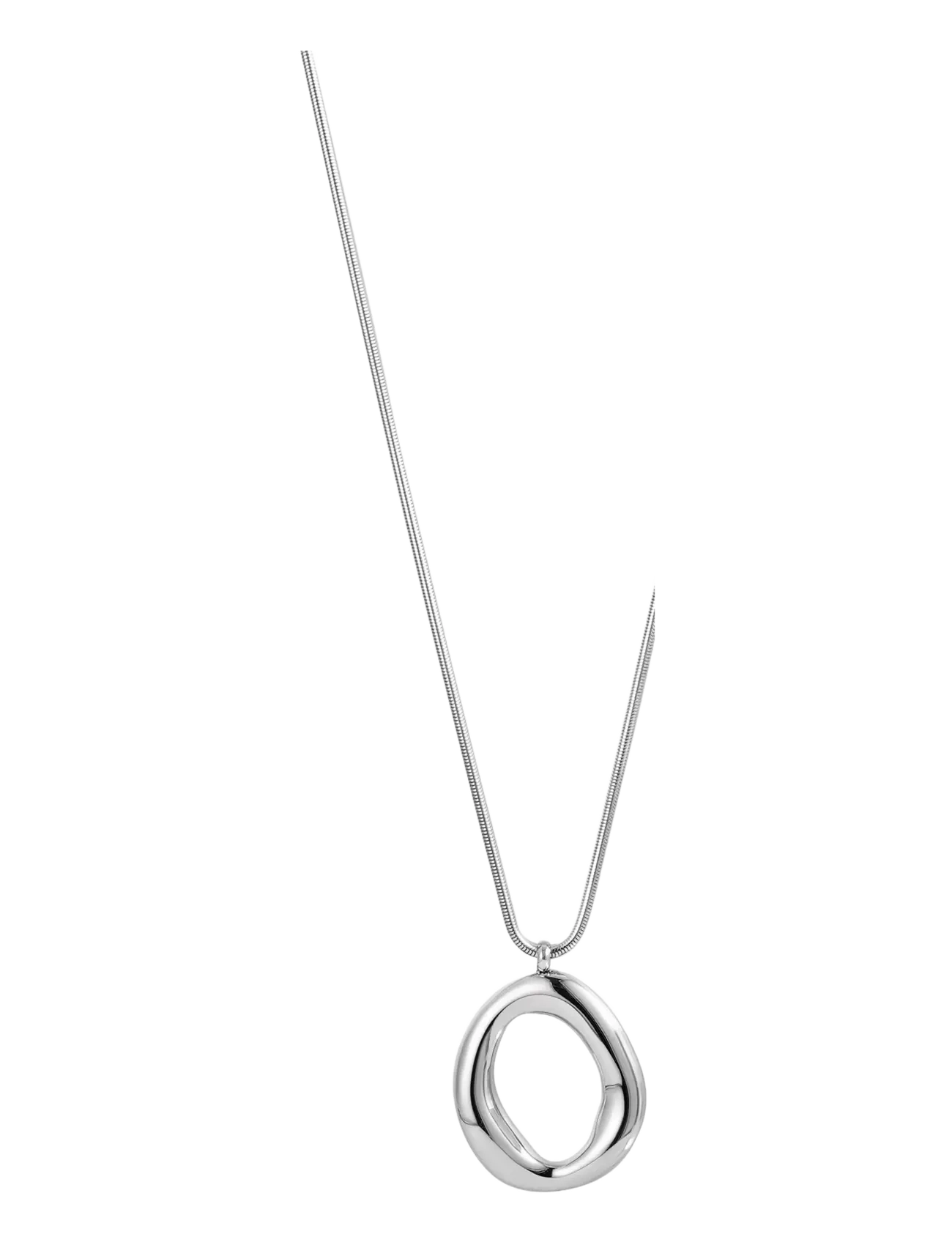 Bud to rose Miller Large Long Necklace Silver - Statement-Ketten - SILVER / silver