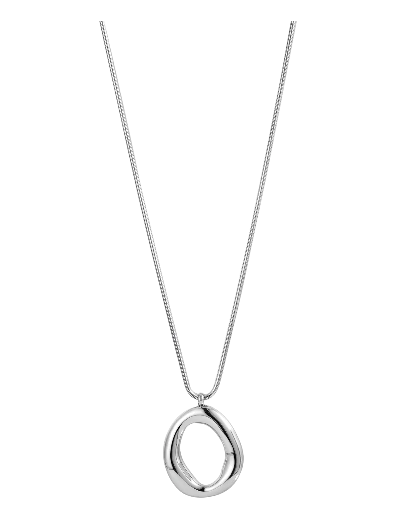 Bud To Rose - Miller Large Long Necklace Silver - silver - 1