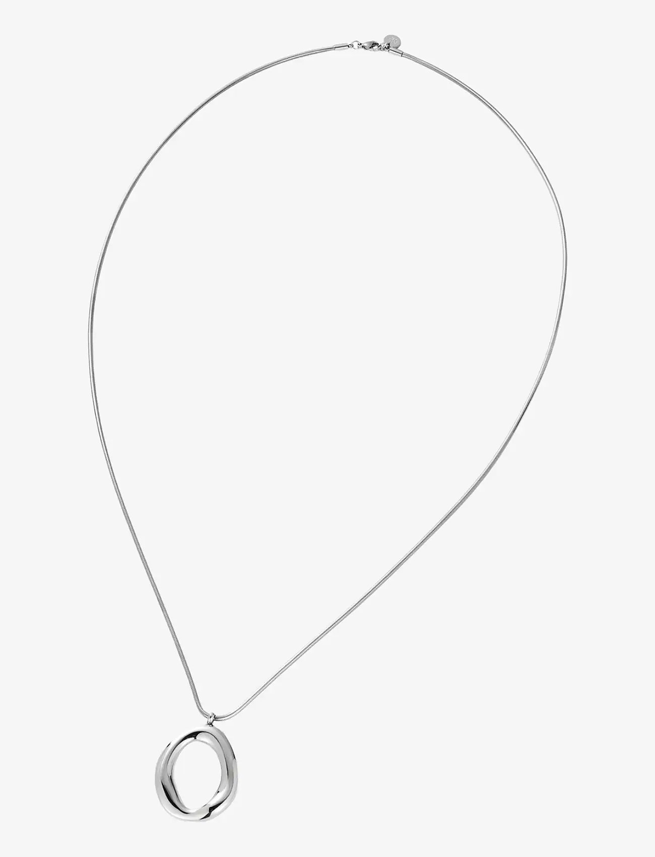Bud to rose - Miller Large Long Necklace Silver - statement halskæder - silver - 2