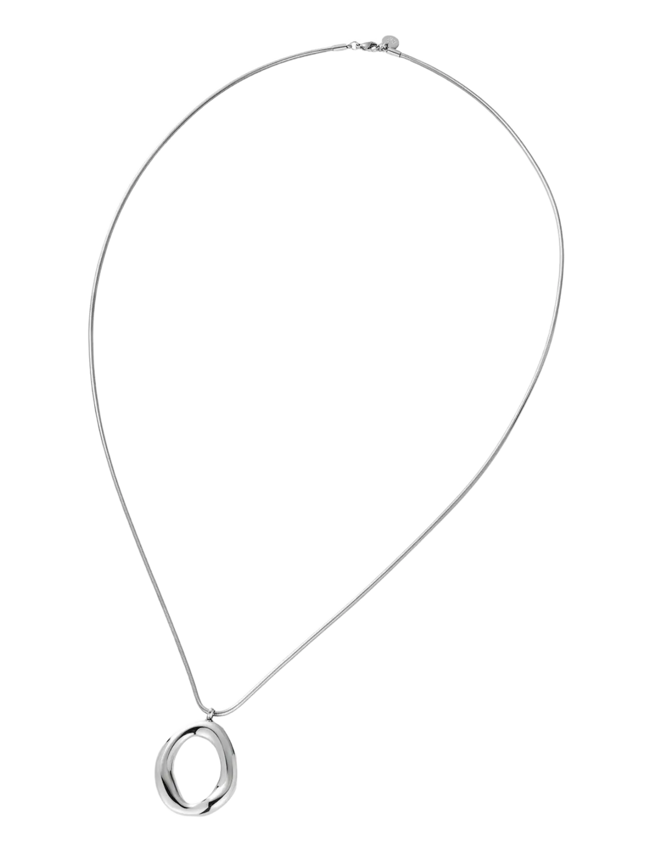 Bud to rose - Miller Large Long Necklace Silver - silver - 2
