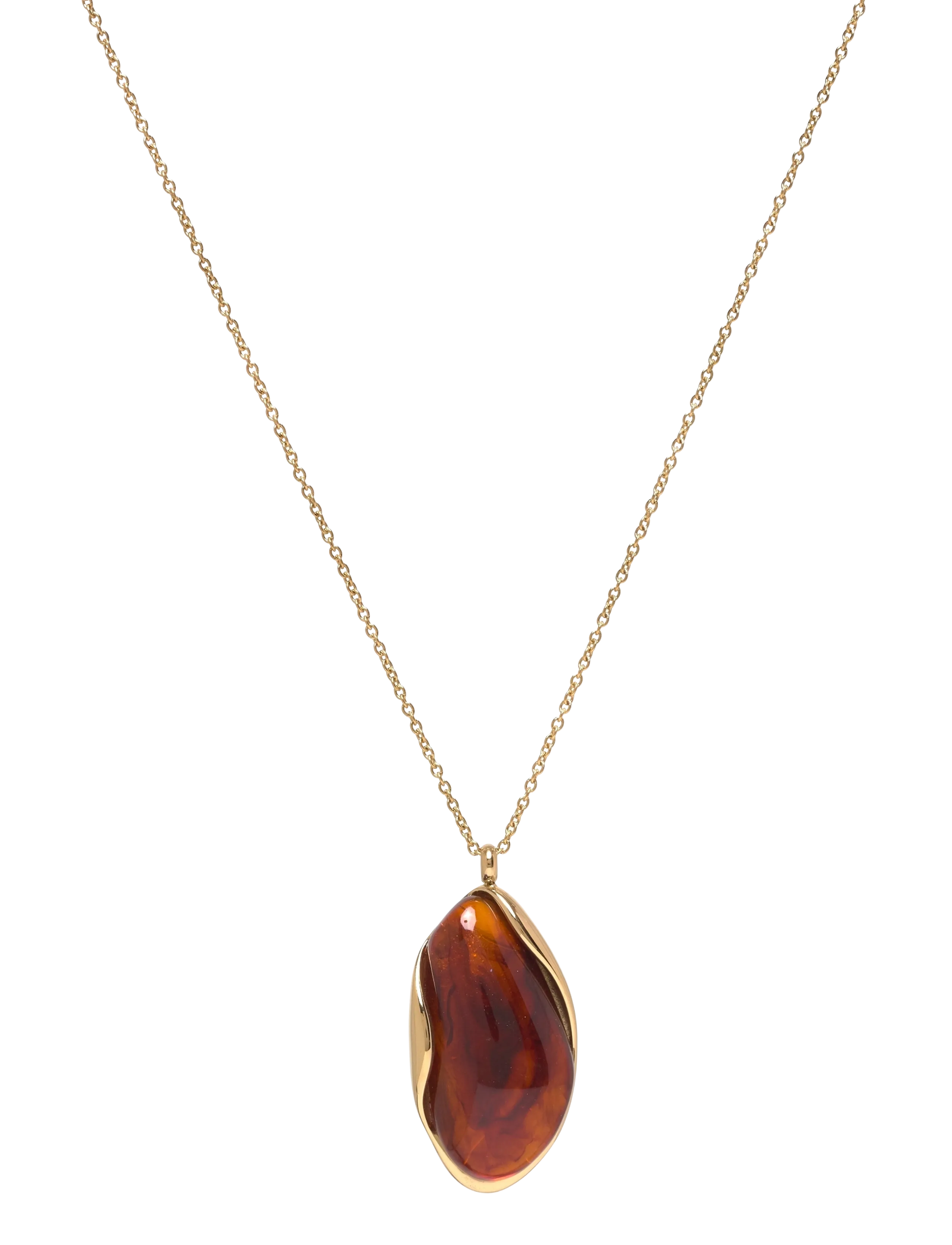 Bud to rose Hazel Necklace Brown/Gold - Accessoarer - BROWN/GOLD / gold