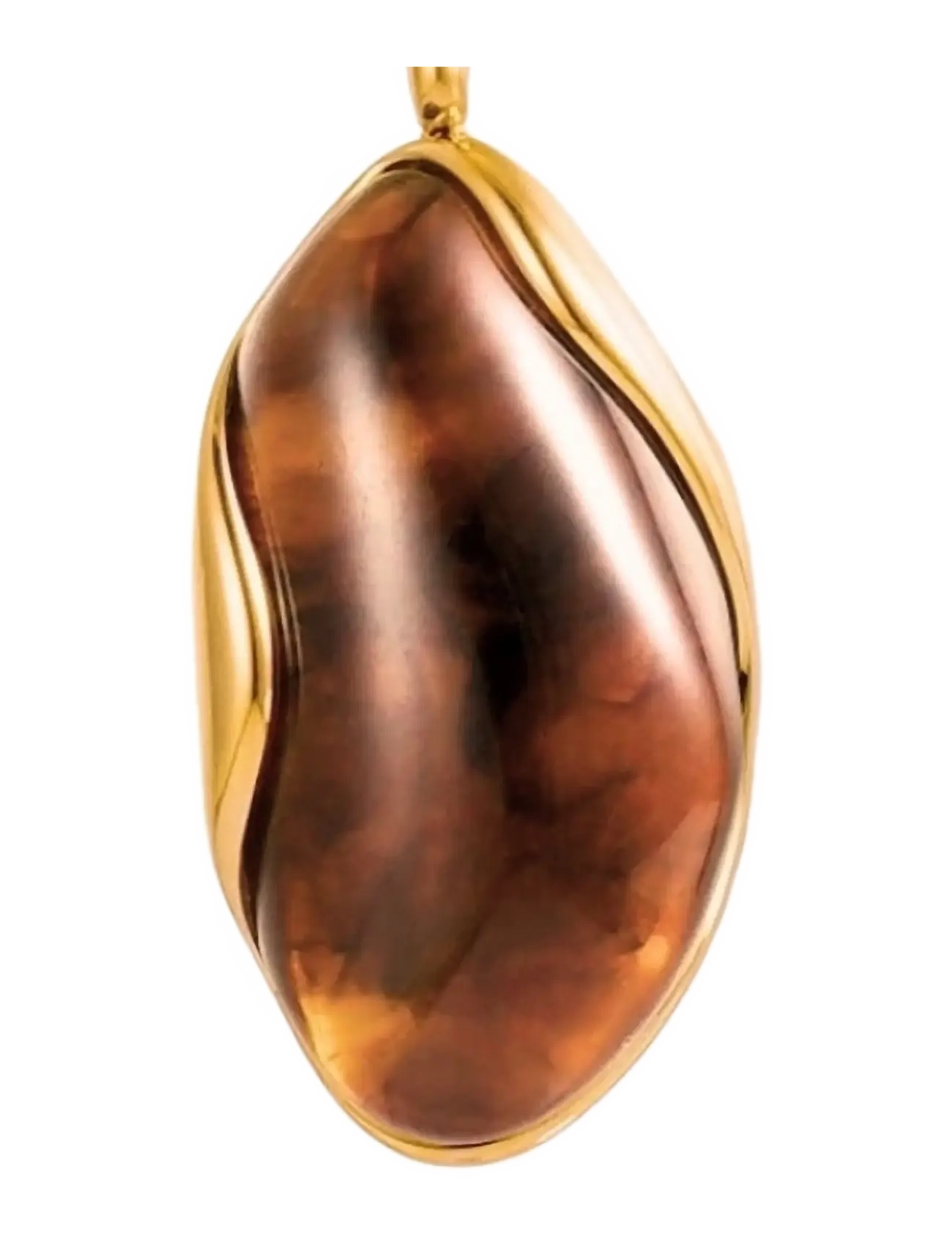 Bud To Rose - Hazel Necklace Brown/Gold - ripatsiga kaelakeed - brown/gold - 2