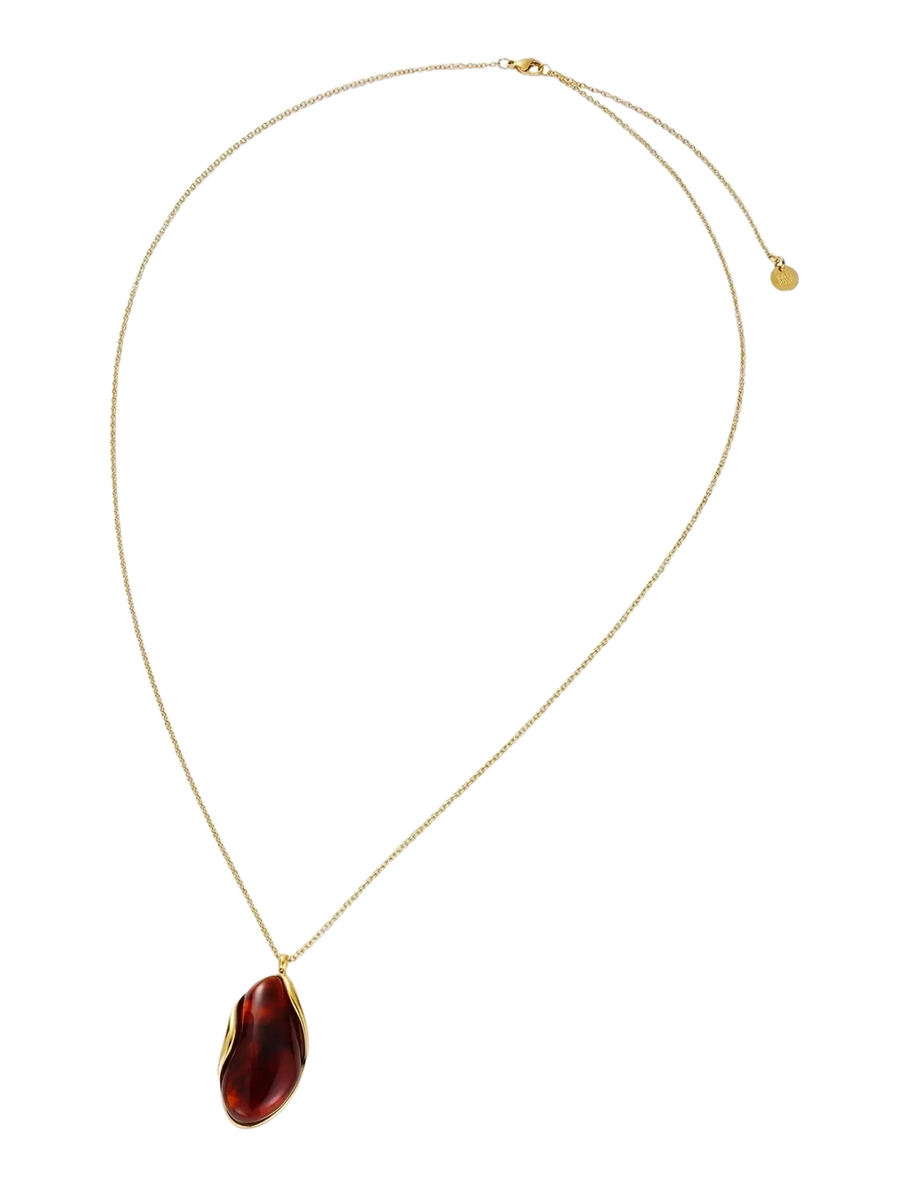 Bud To Rose - Hazel Necklace Brown/Gold - ripatsiga kaelakeed - brown/gold - 3