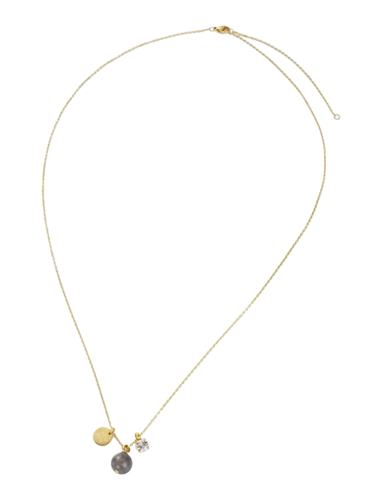 Bud To Rose Kelly Long Necklace Grey/Gold - Schmuck - GOLD / gold